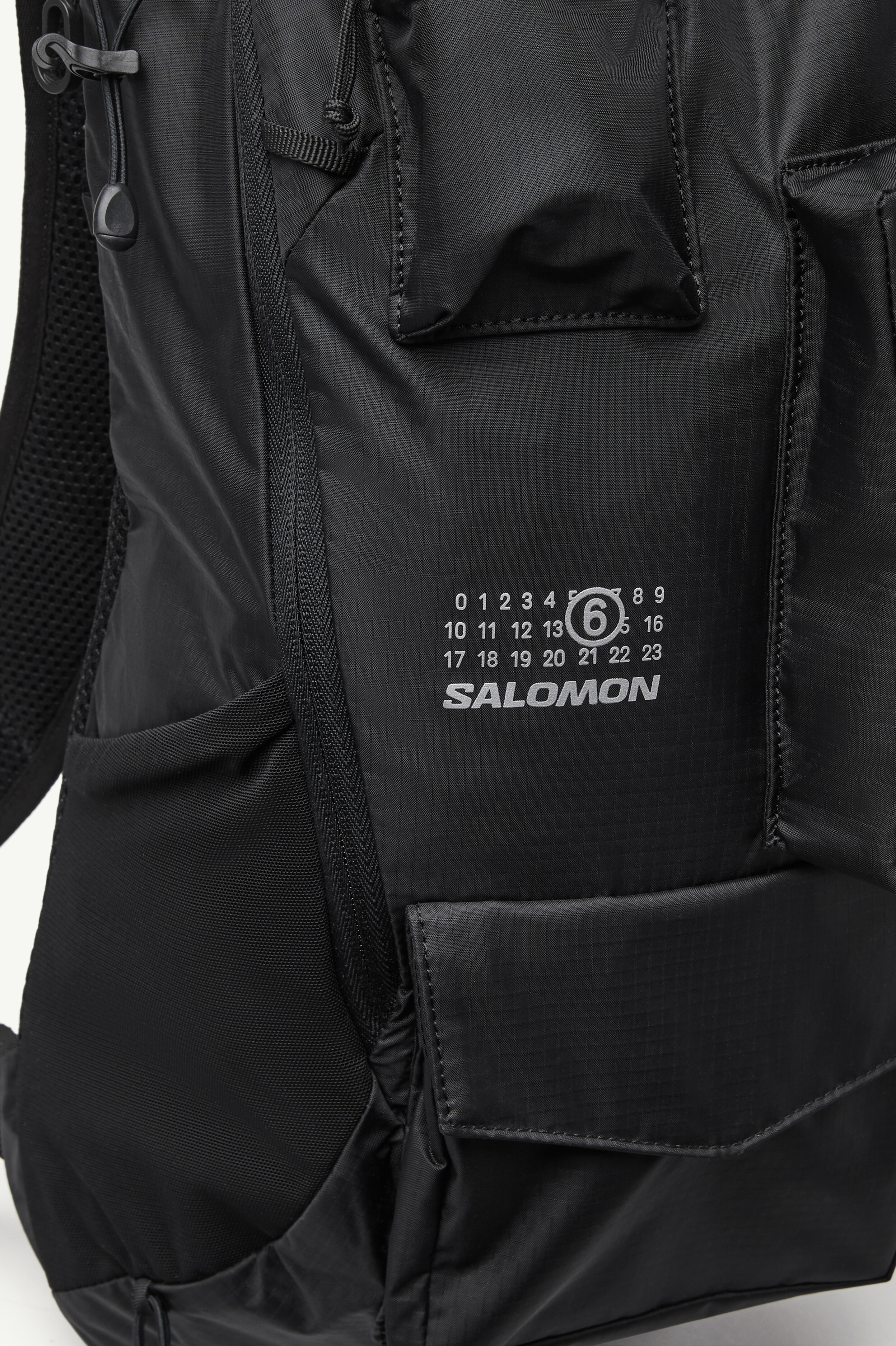 Black MM6 x Salomon Numeric Nylon Backpack | MM6 Official