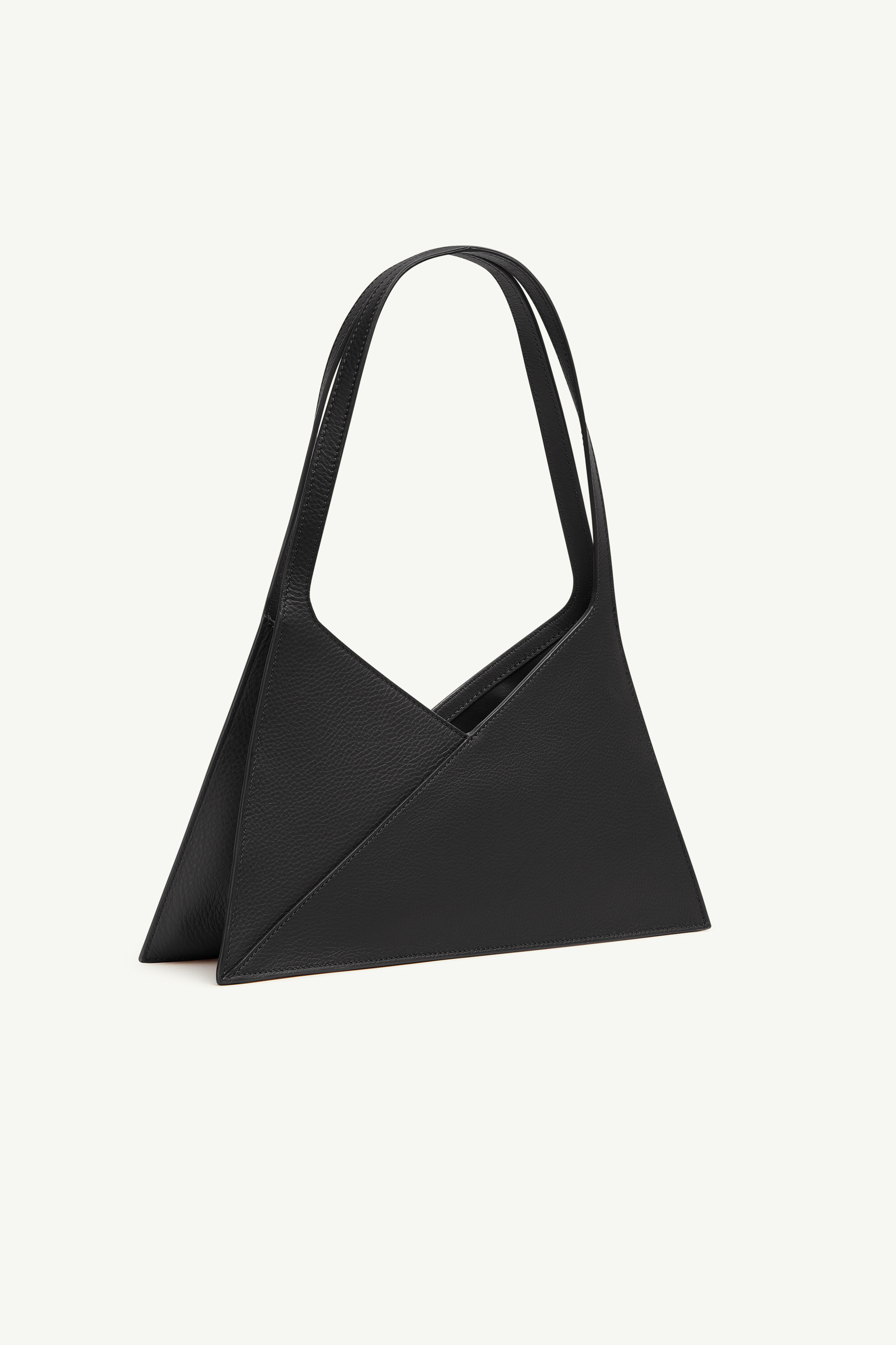 Black Leather Japanese Shoulder Bag | MM6