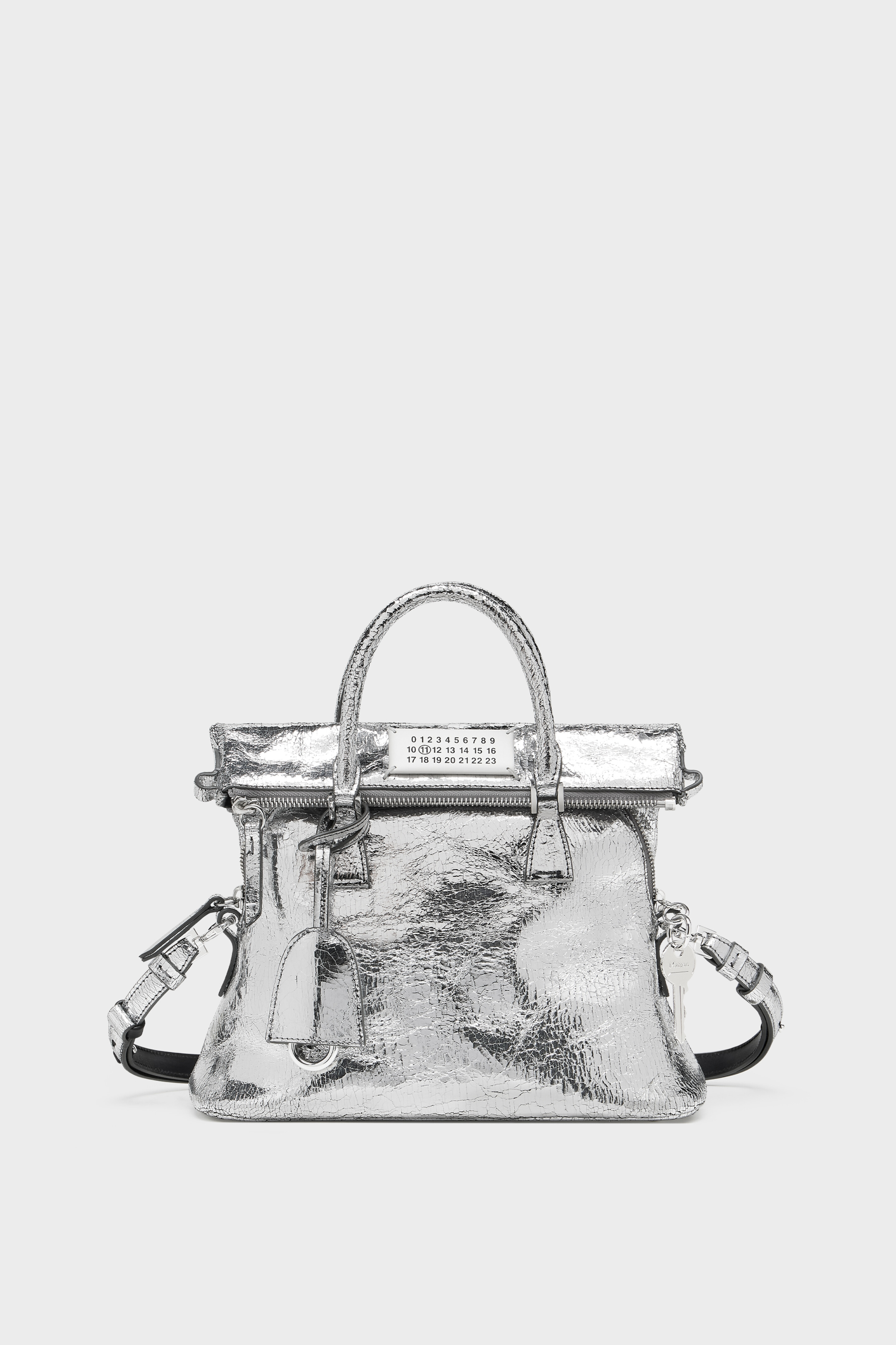 Maison Margiela 5AC ミニ シルバー バッグ レア Maison Margiela 5AC classique mini metallic silver bag | TheDoubleF