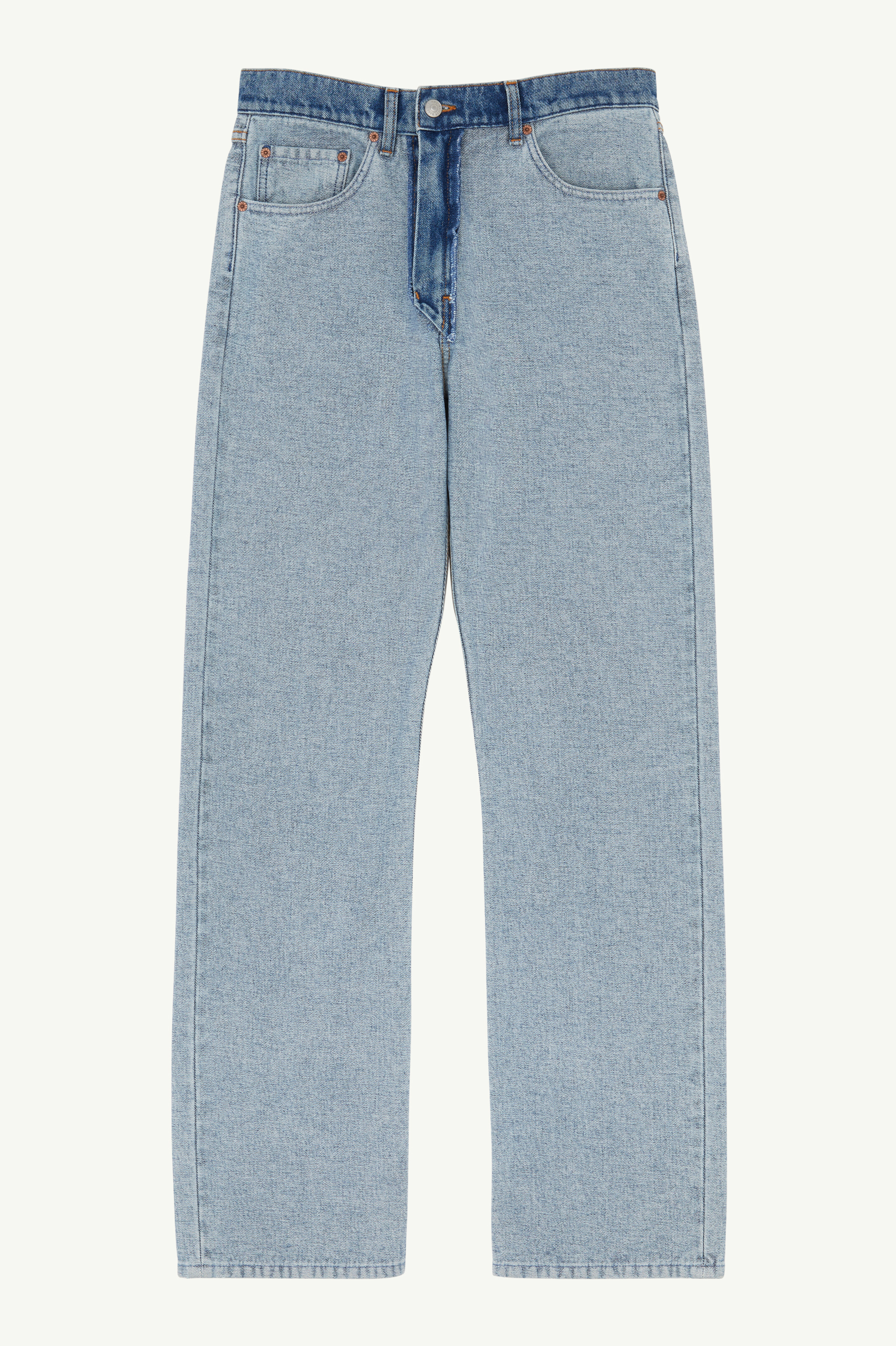マルジェラ　MM6 Light Grey Straight Jeans MM6 Maison Margiela slim-cut Cotton Jeans | Grey | FARFETCH JO
