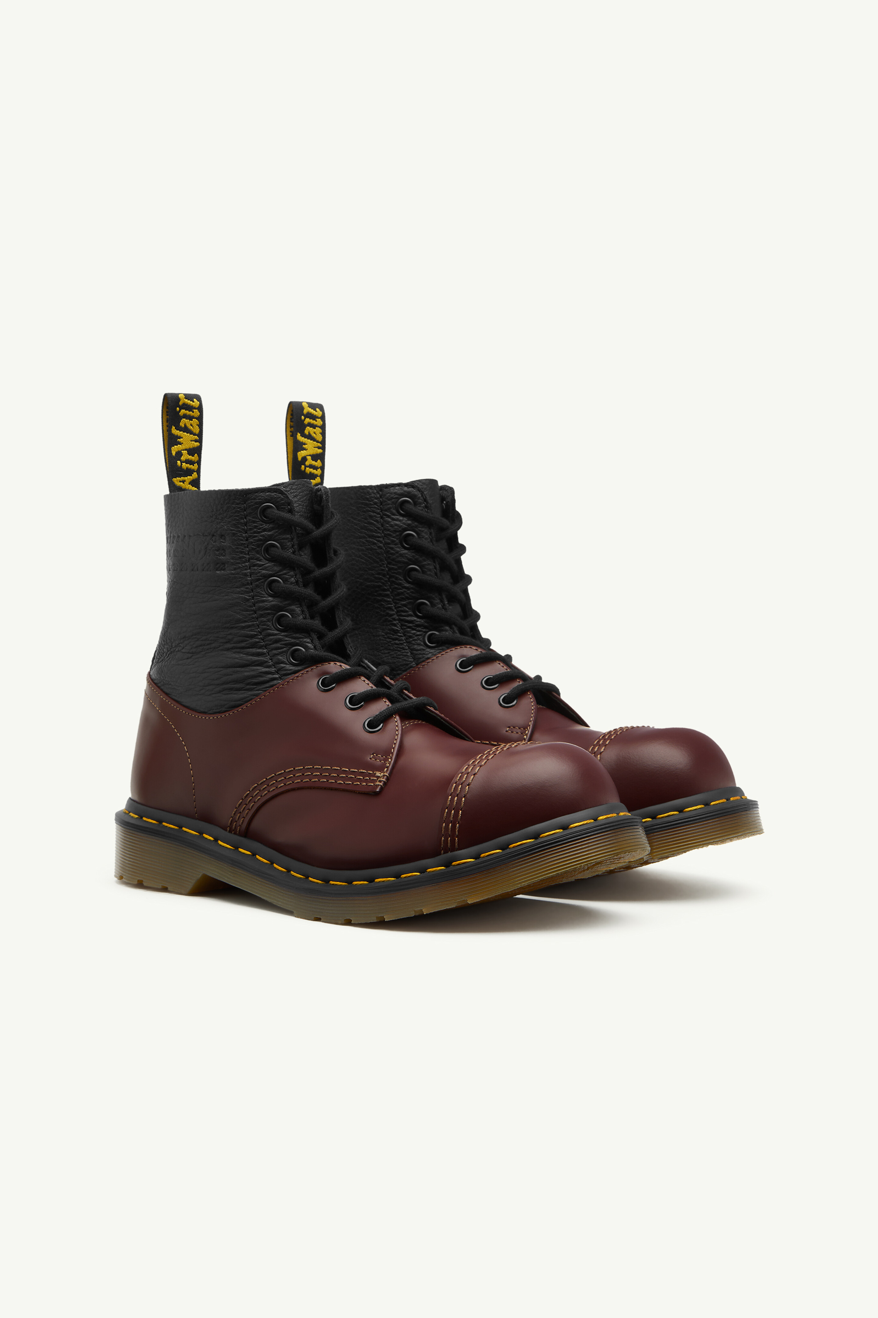 Black & Red Men's Combat Boot - MM6 x Dr. Martens | Maison