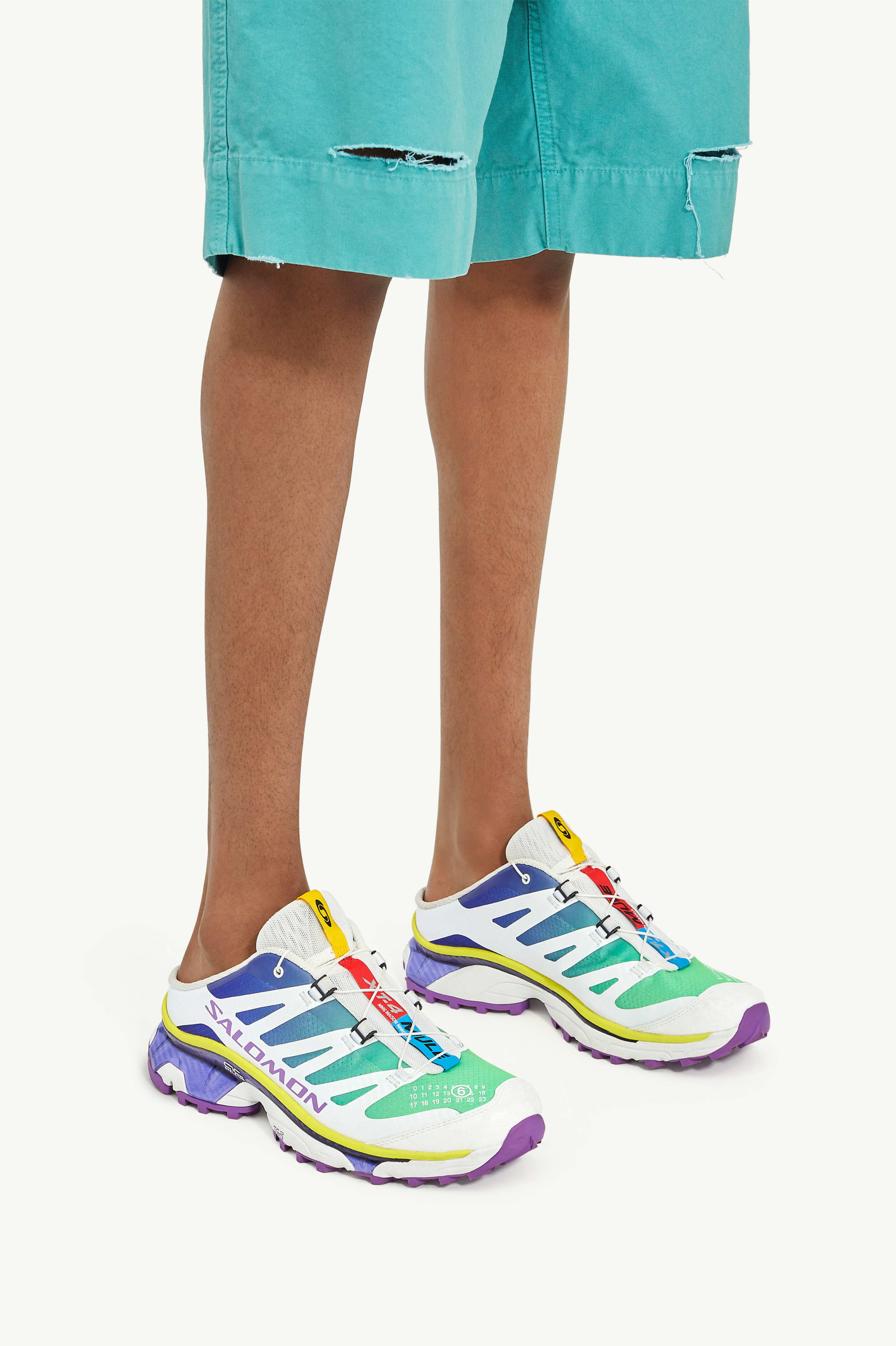 新品MM6×SALOMON　XT-4 MULE マルジェラ  サロモン 23.0 Yellow MM6 Maison Margiela x Salomon XT-4 MULES | MM6 Official