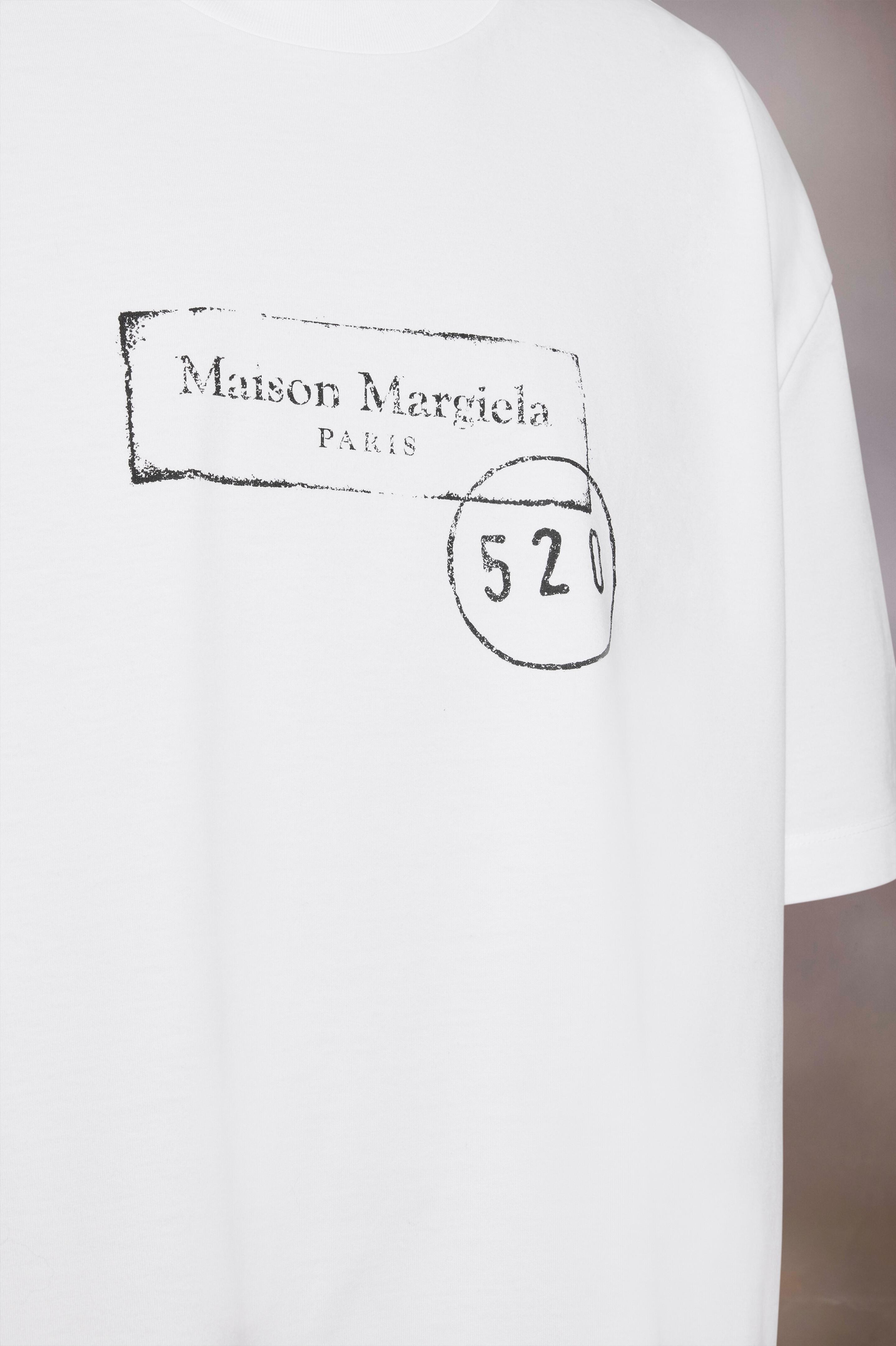 White Round Neckt Printed T-Shirt | Maison Margiela White Round Neckt Printed T-Shirt | Maison Margiela