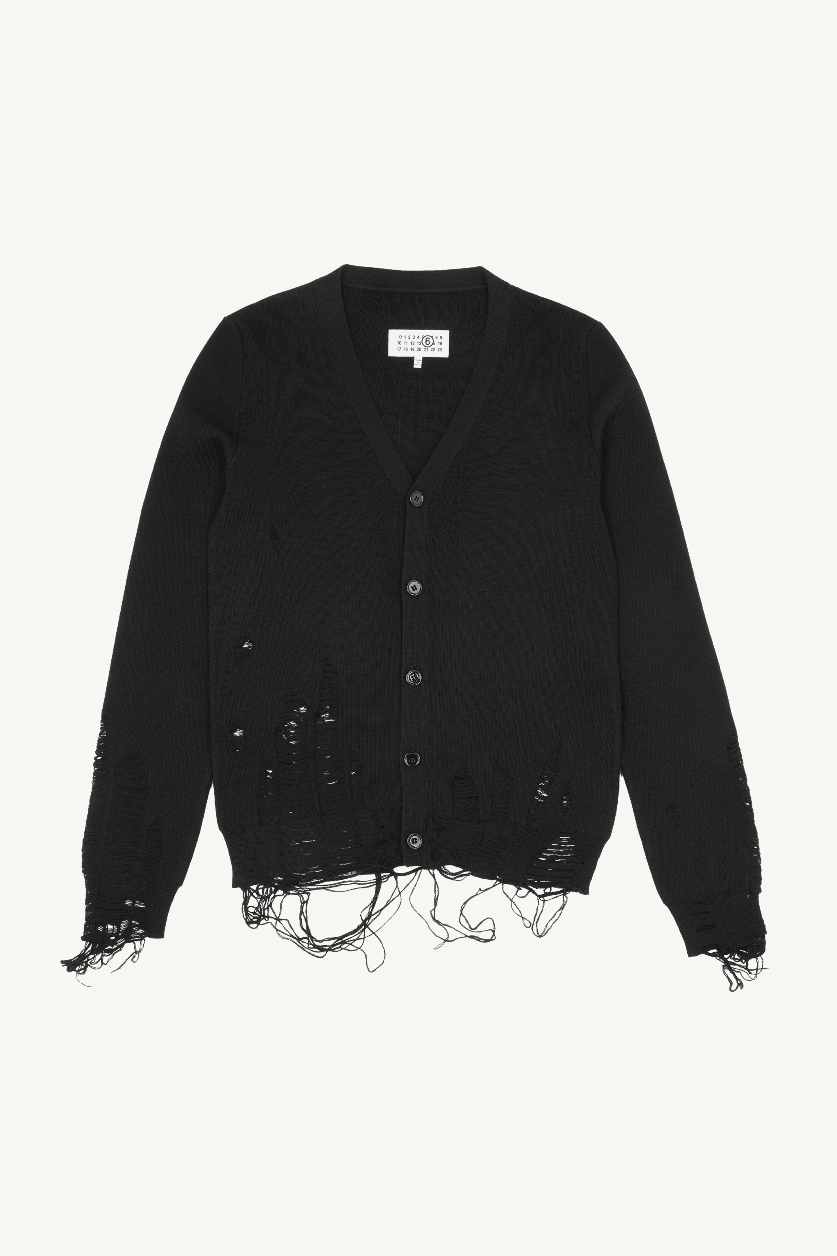 トップス MAISONSPECIAL Wash Destroy Cardigan MAISONSPECIAL Snow