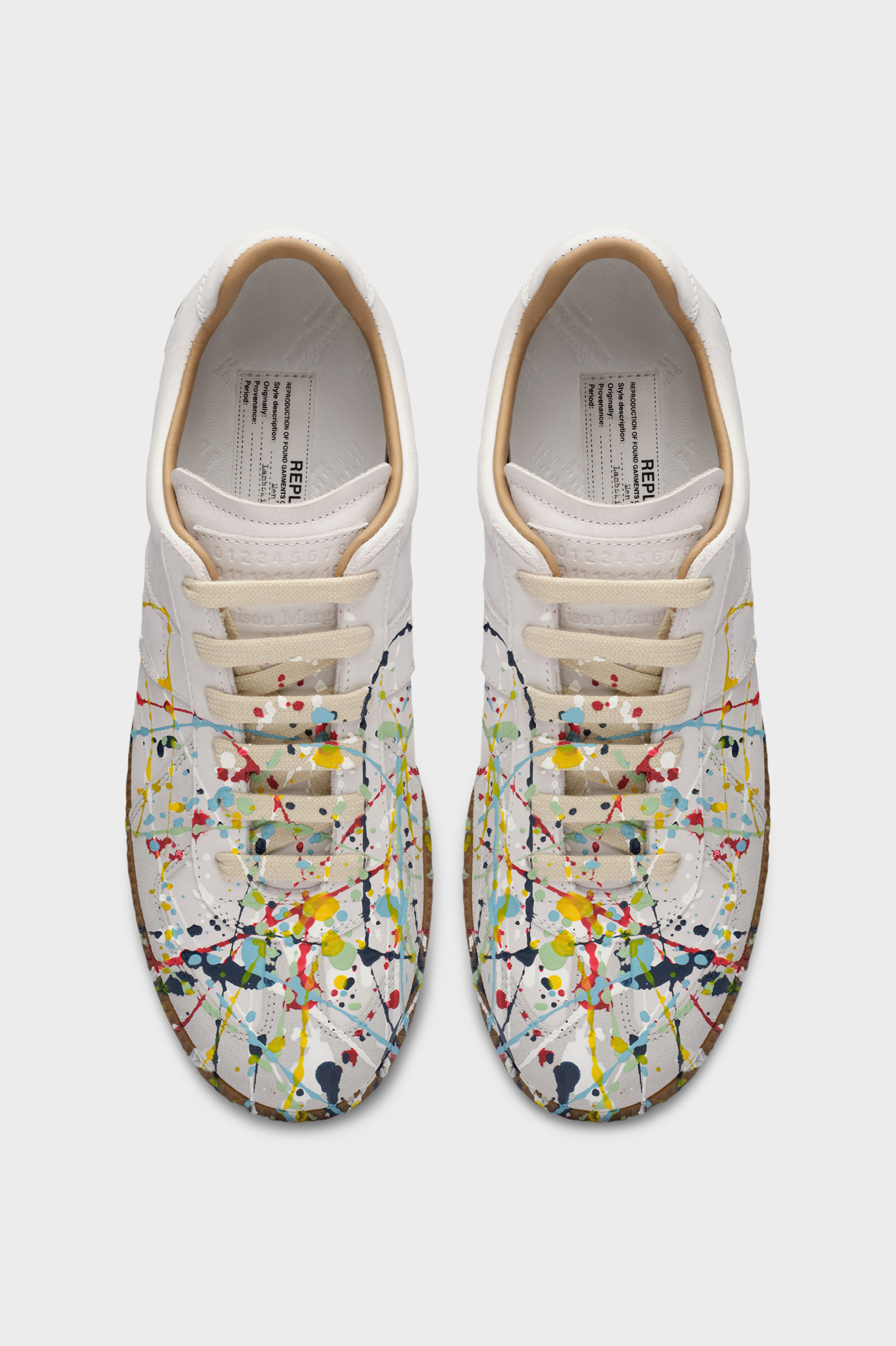 Paint Drop Replica Sneakers Black | Maison Margiela
