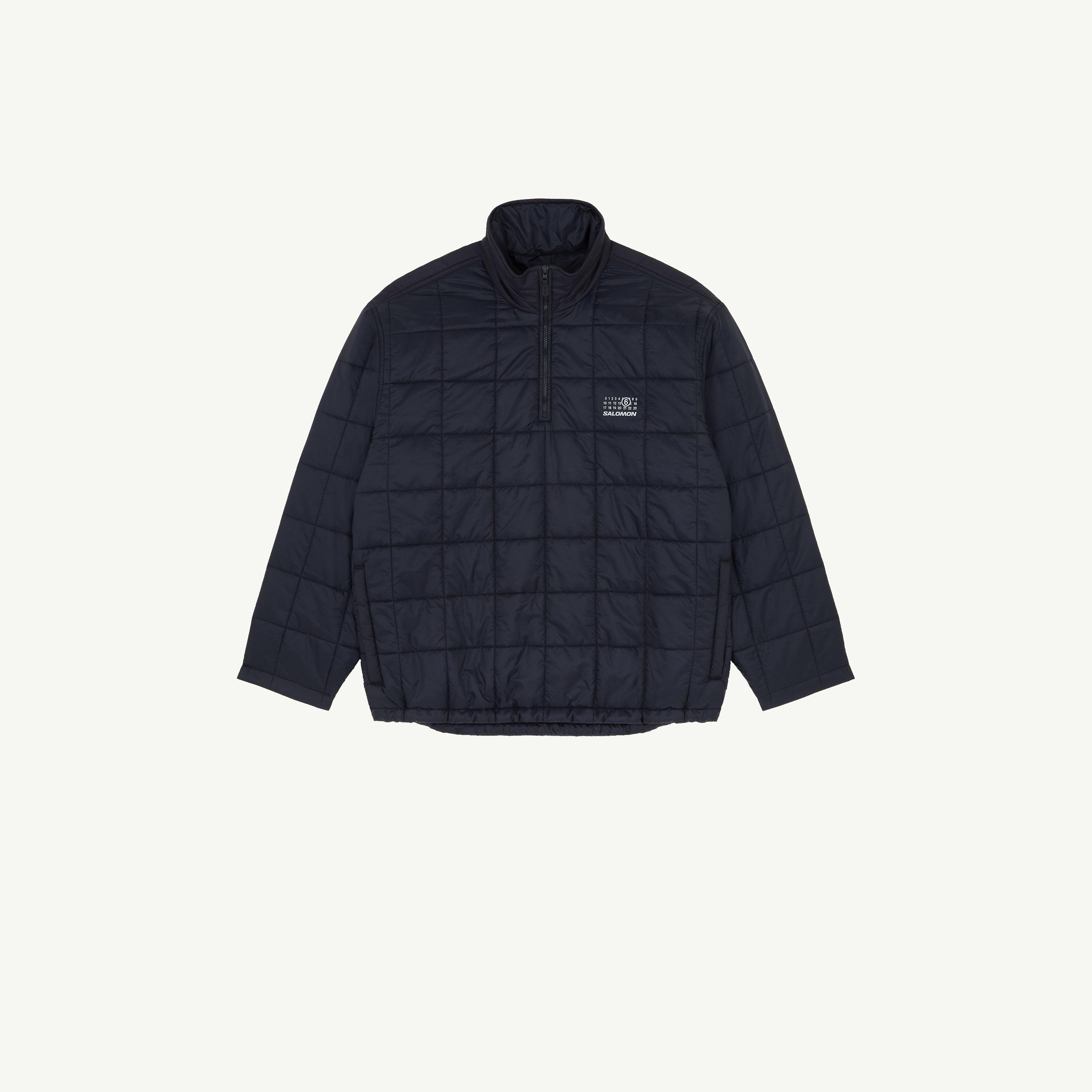 Black MM6 x Salomon insulated half zip pullover | MM6 Official