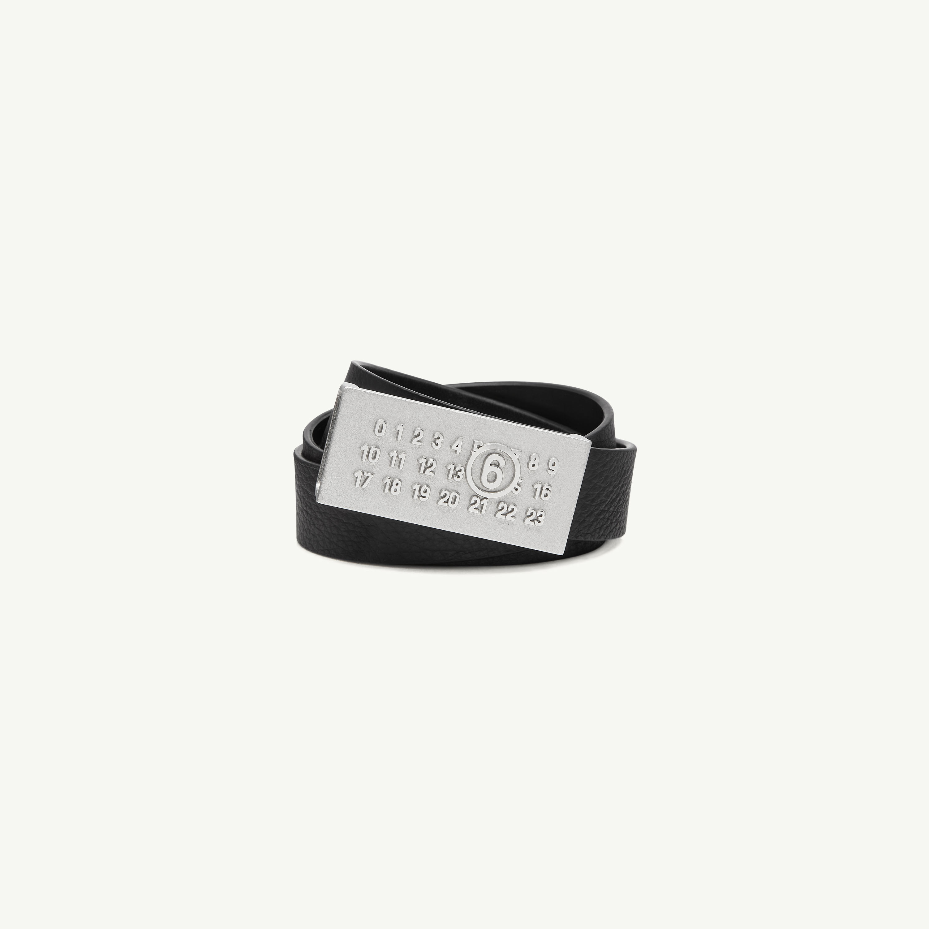 Women's Calf Leather Numeric Belt | MM6