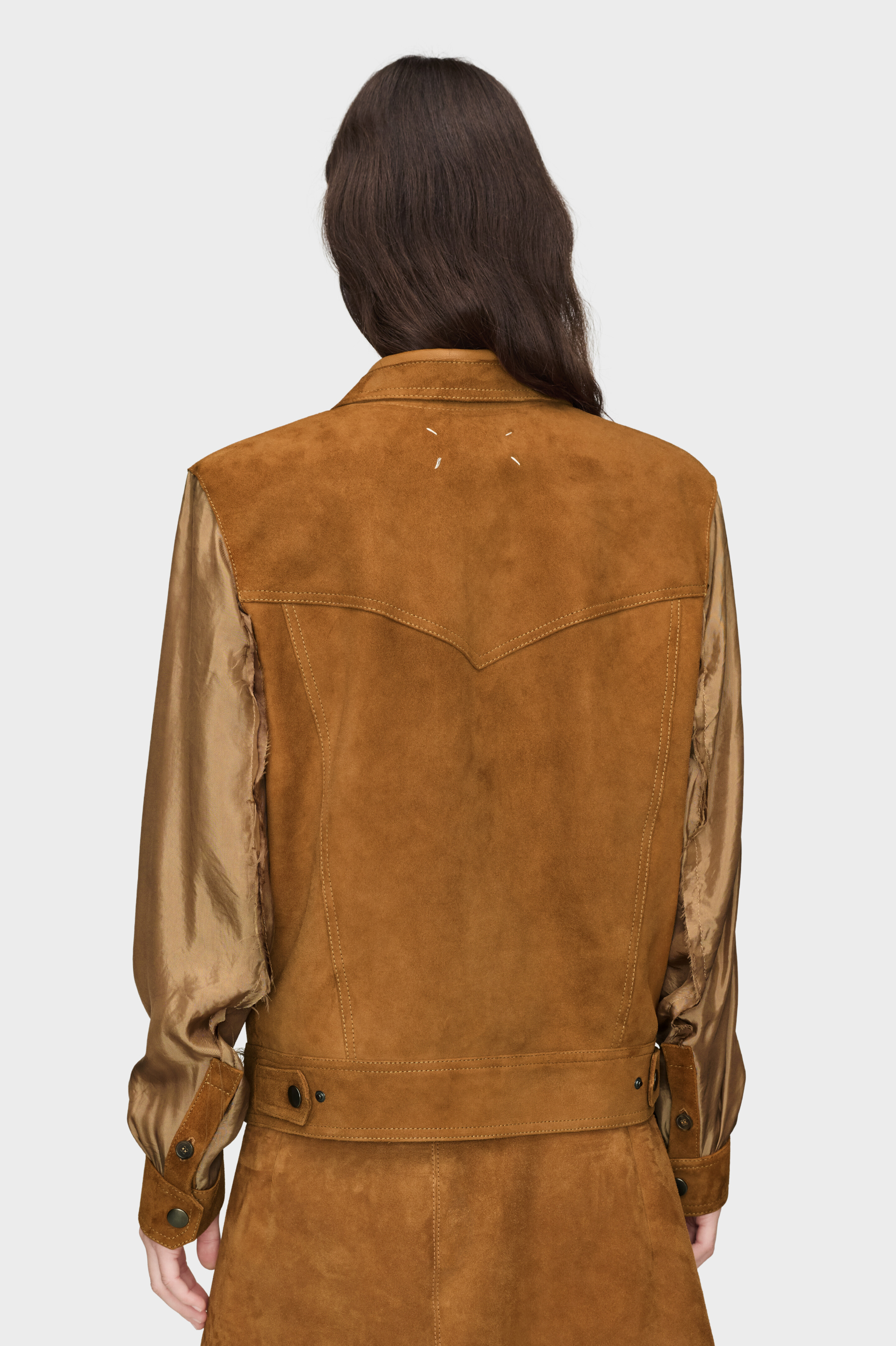 Suede Leather Jacket Sand | Maison Margiela Official