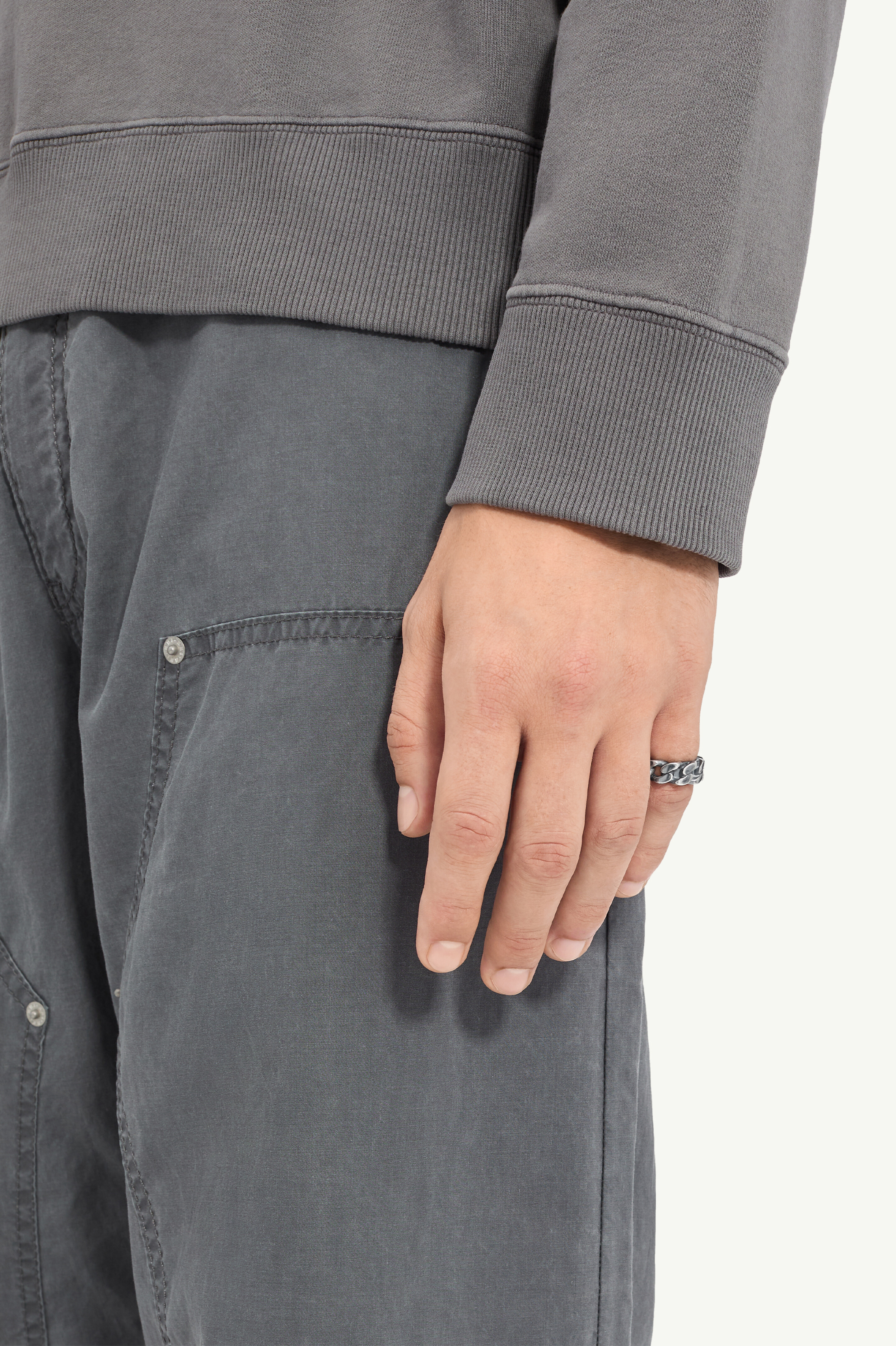 Gray Chain-link ring | MM6 Official
