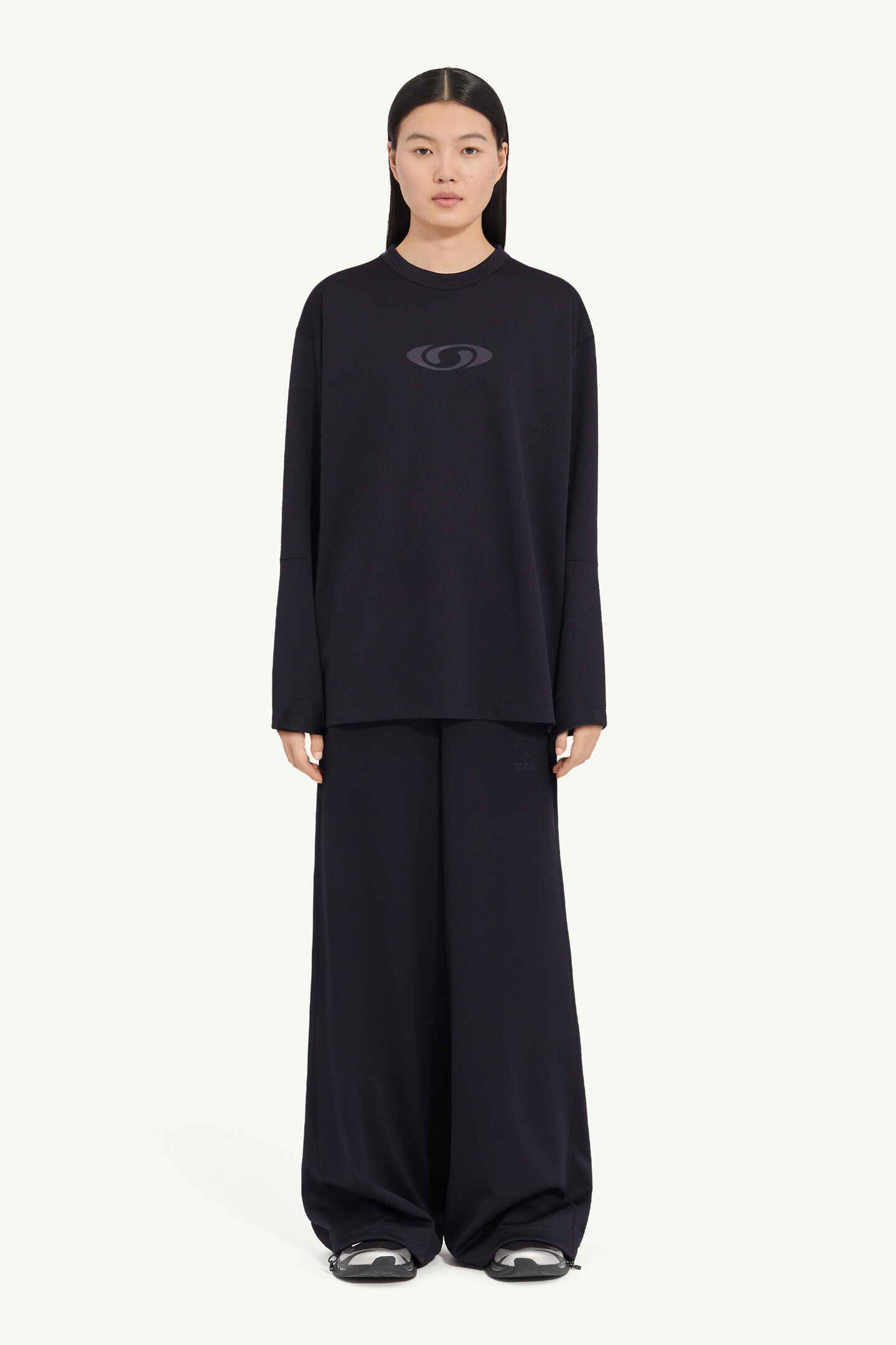 Black MM6 x Salomon long-sleeve top | MM6 Official