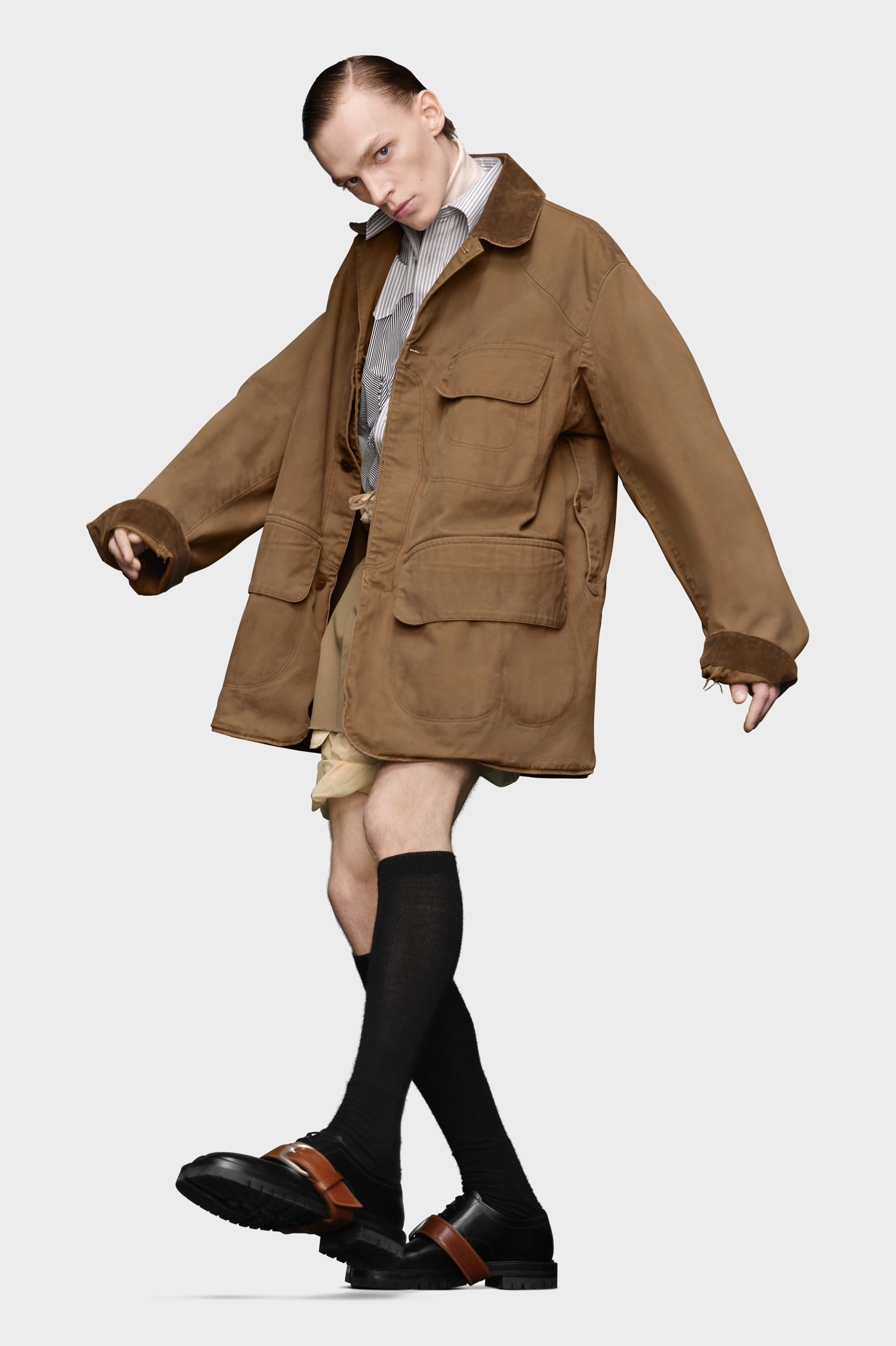 Corduroy Collar Waxed Coat | Maison Margiela
