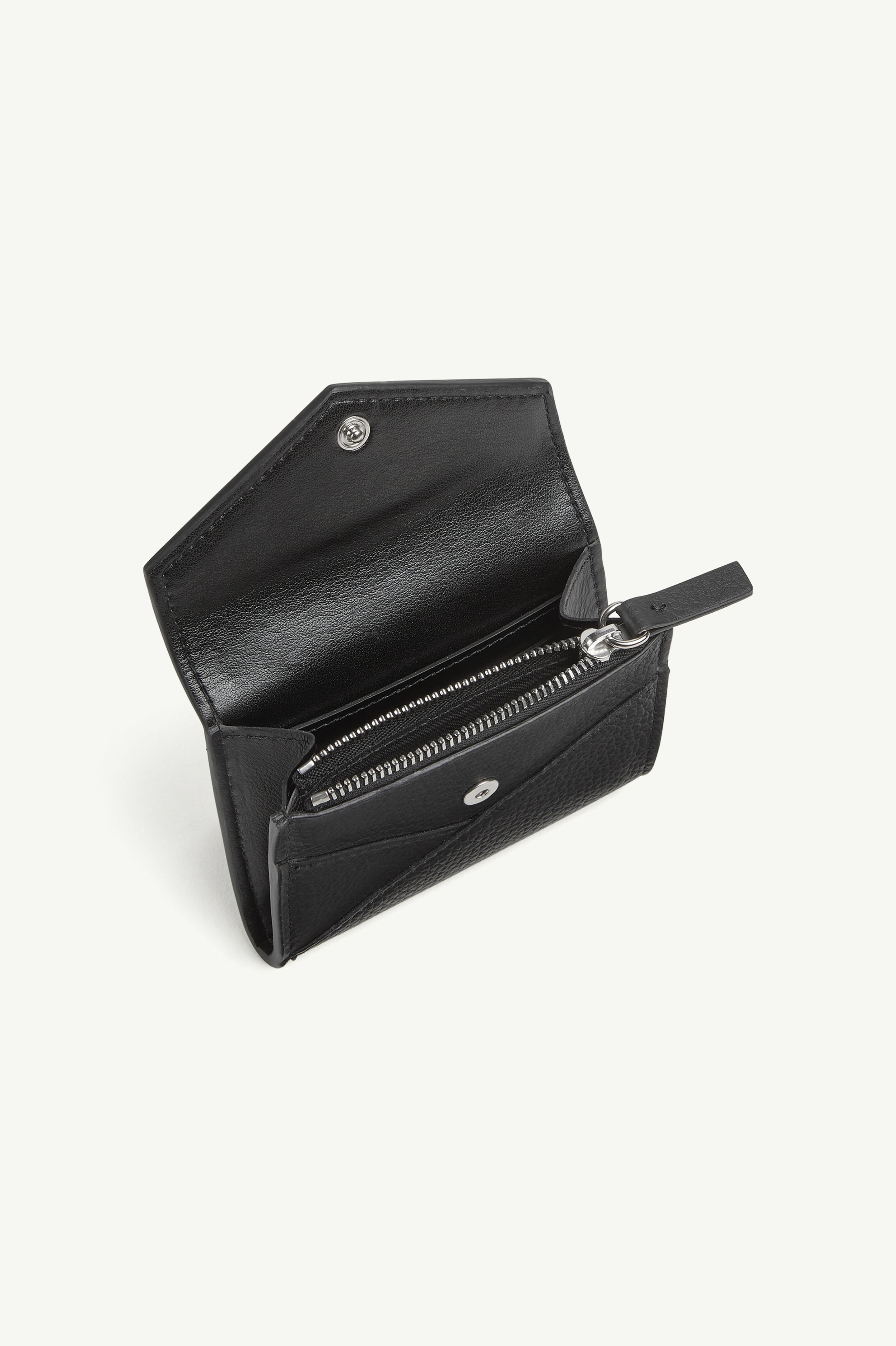マルジェラ【MM6/エムエム６】 JAPANESE 6 FLAP WALLET Black Leather Japanese 6 Flap Wallet | MM6