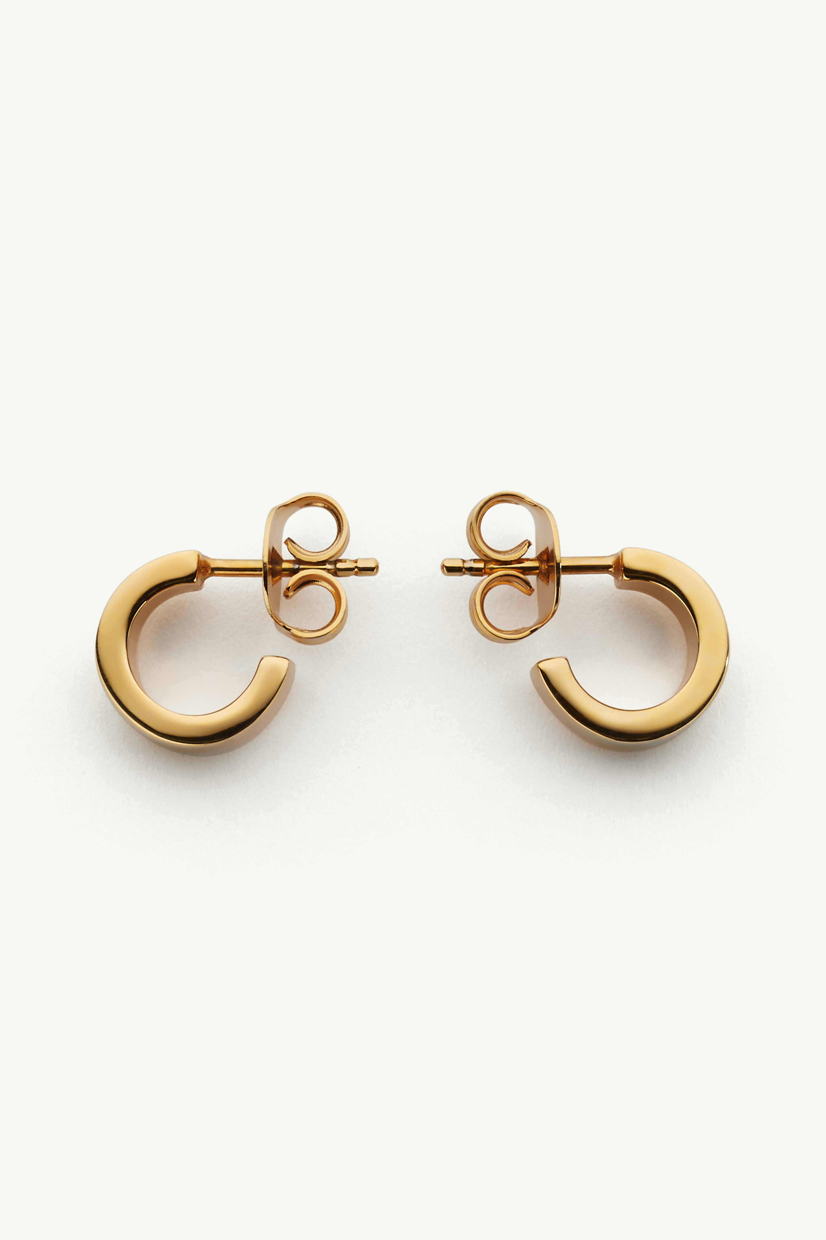 Gold-toned Engraved Hoop Earrings | Maison Margiela
