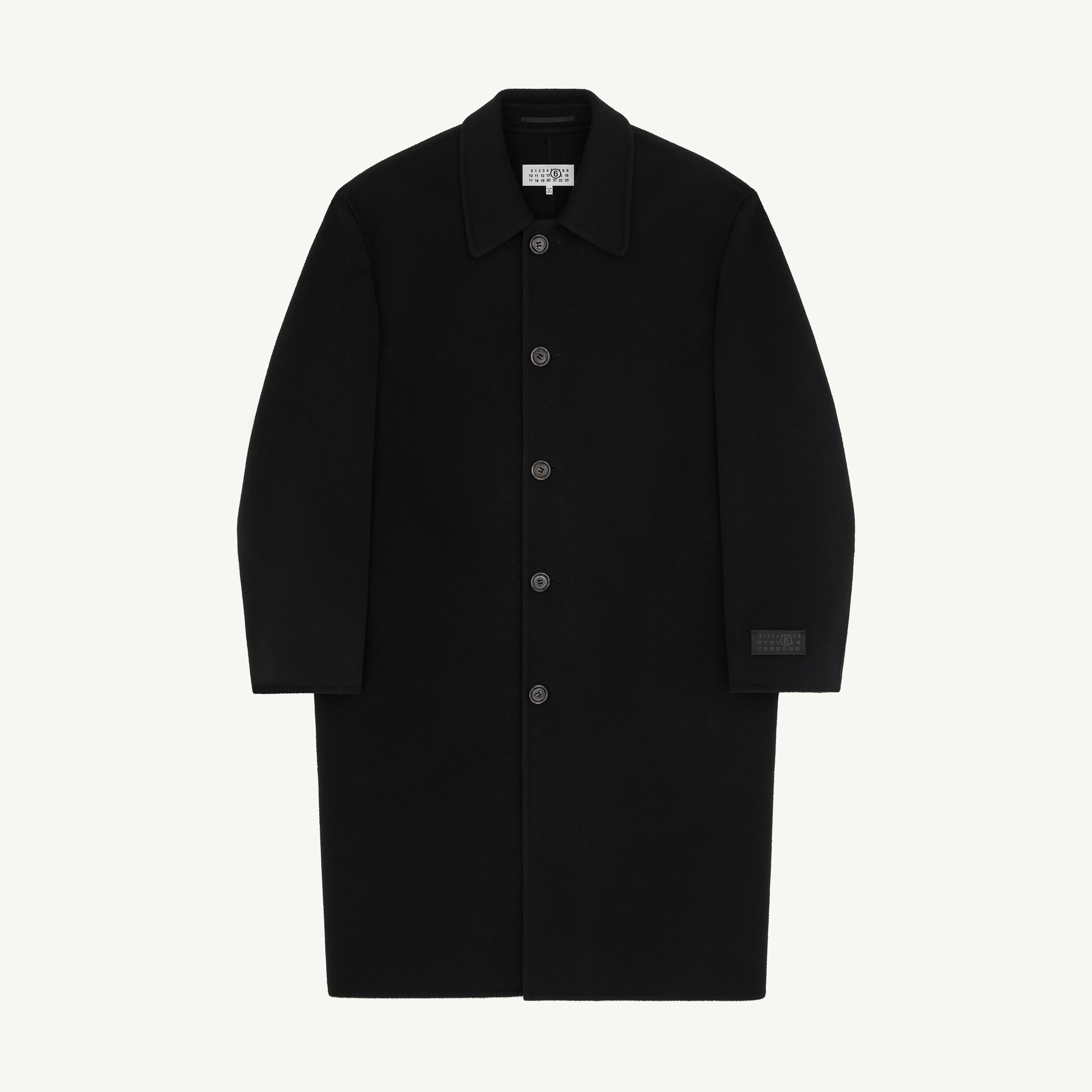 Black Wool coat | MM6 Official