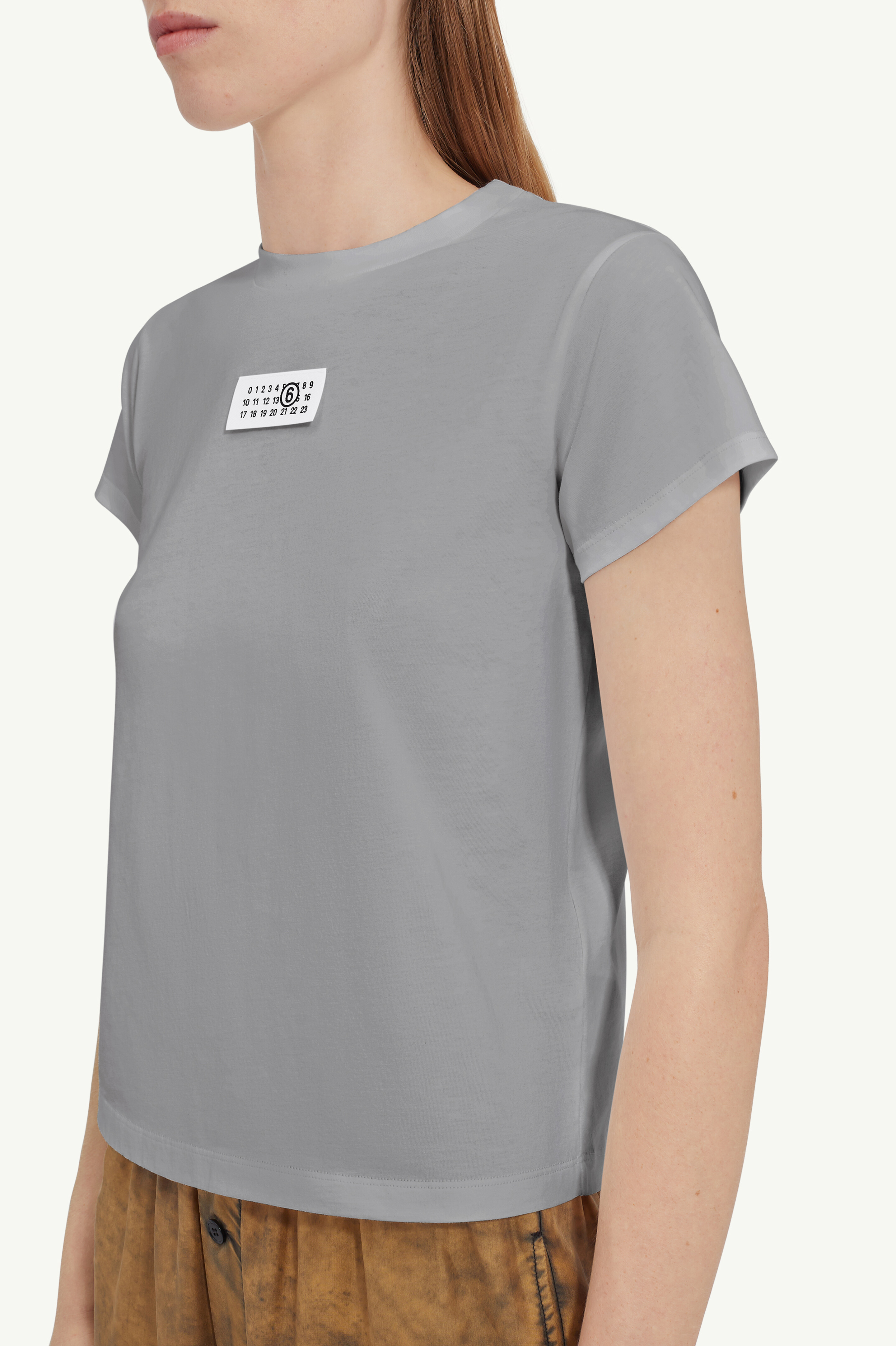 ニューメリック コットンTシャツ グレー | MM6 公式