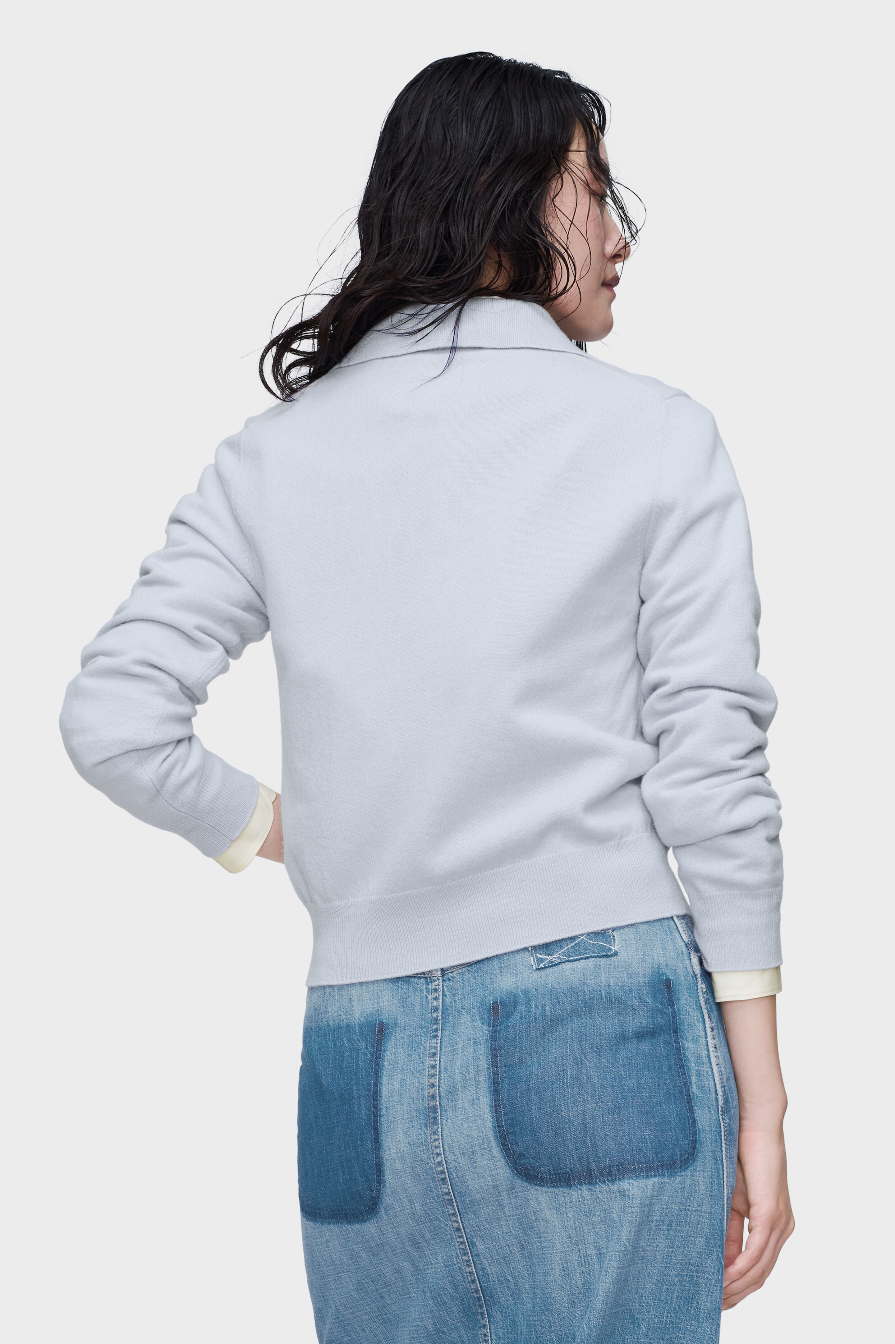 ポロ ニットトップ