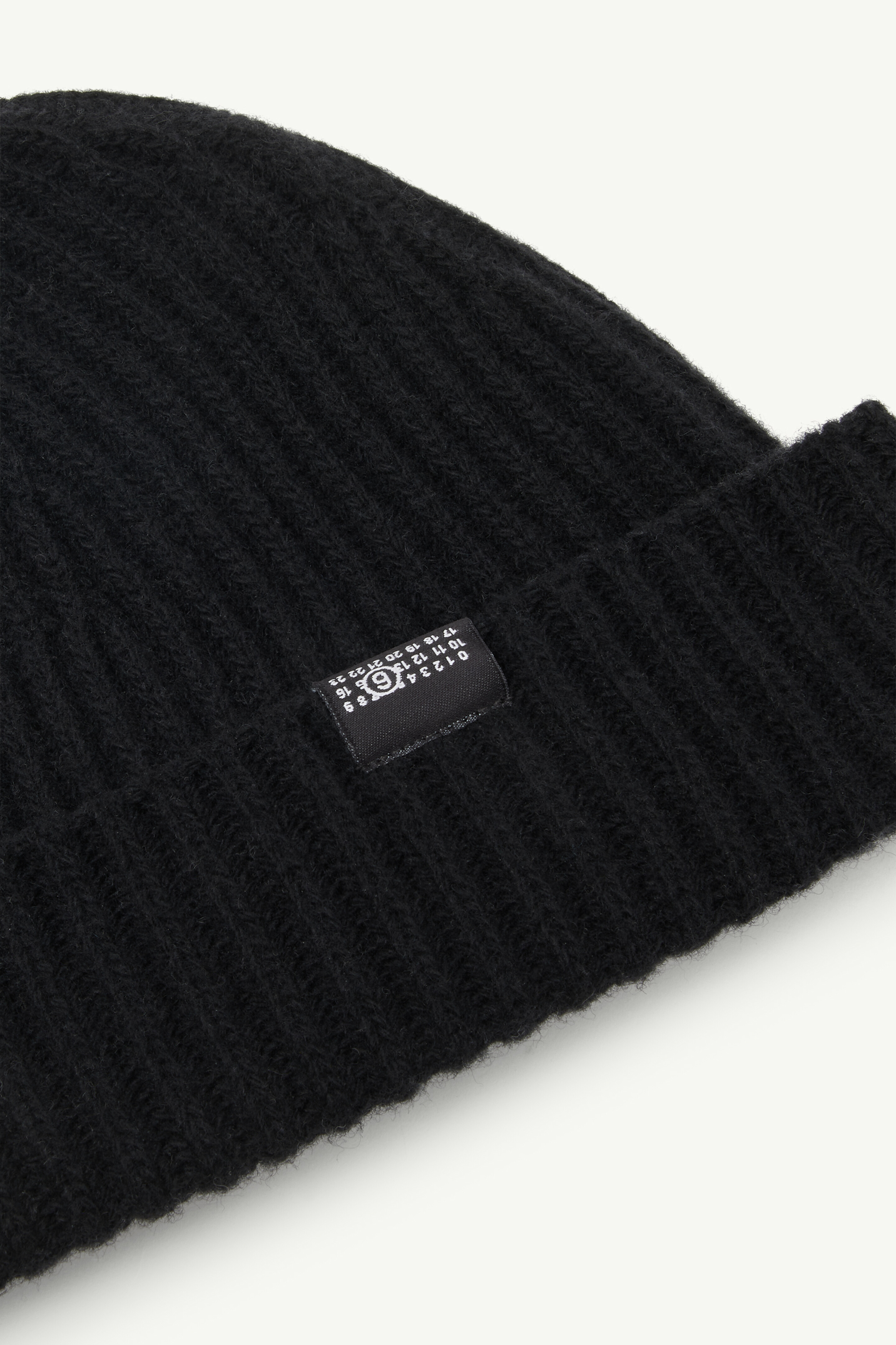 リブ ウール ビーニー