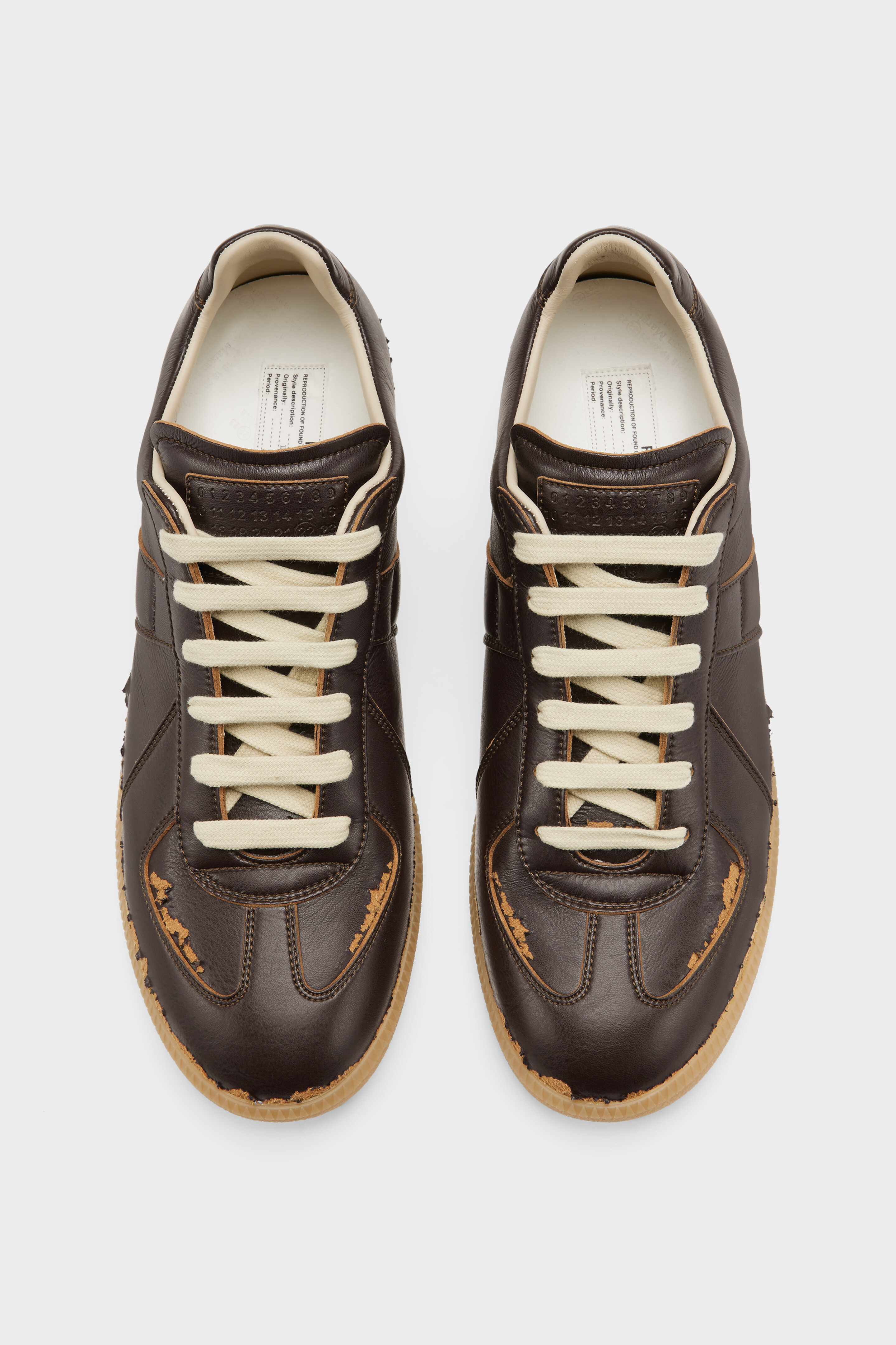 Men's Brown Replica Sneakers Maison Margiela