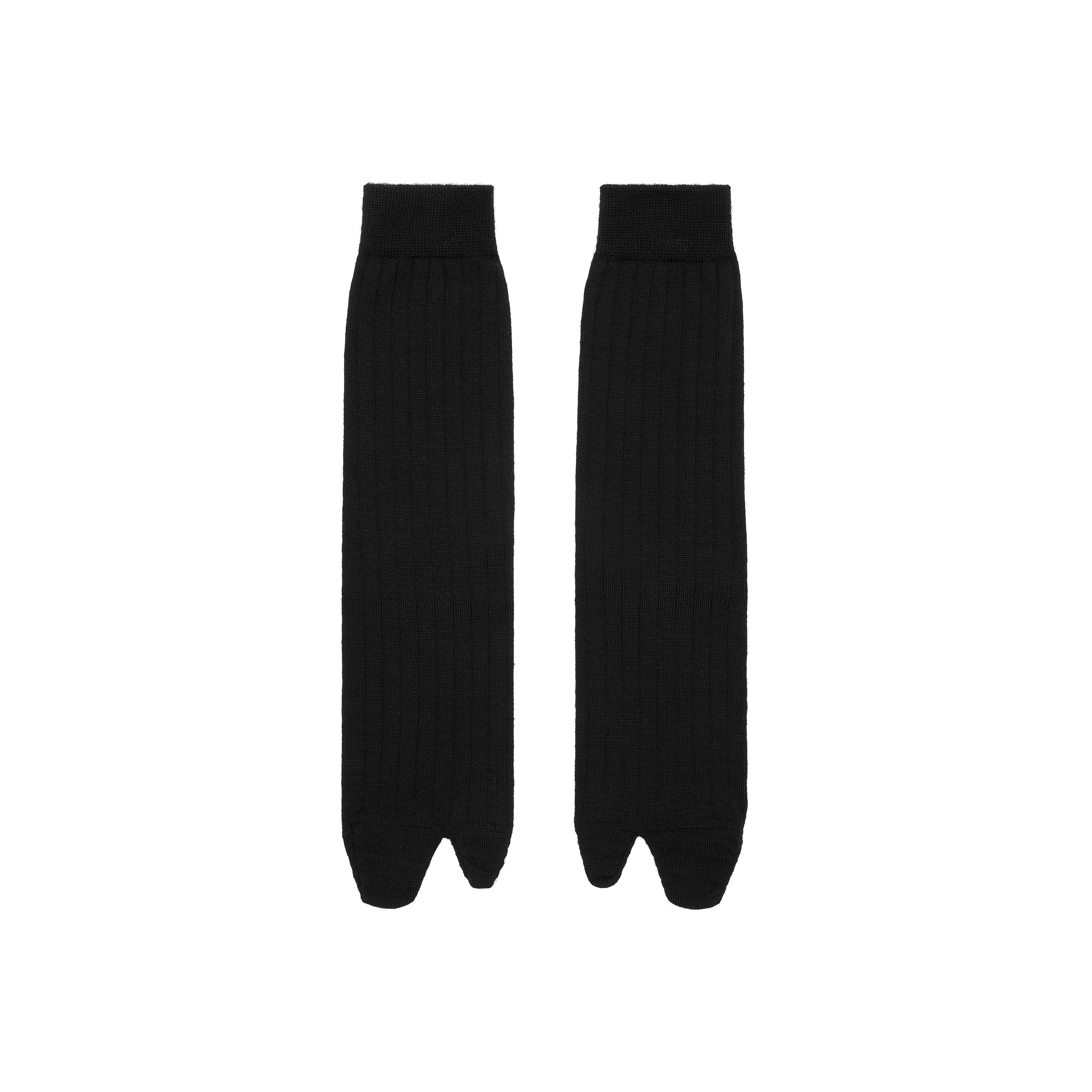 Maison Margiela タビソックス　新品2足 Men's Black Wool Tabi Socks | Maison Margiela