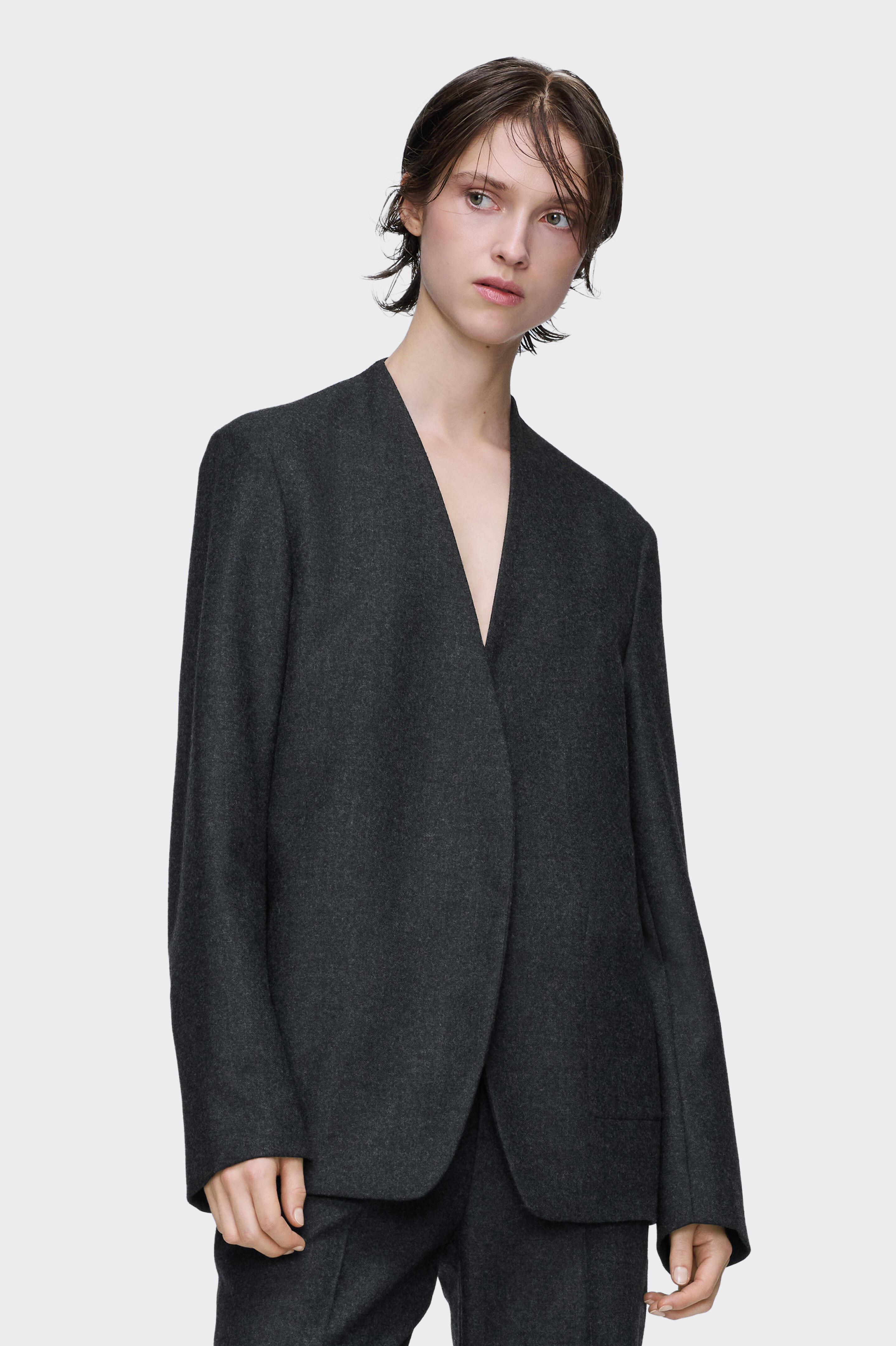 Martin Margiela 4 テーラードジャケット チャコールグレイ 42 Dark grey Minimal jacket | Maison Margiela Official