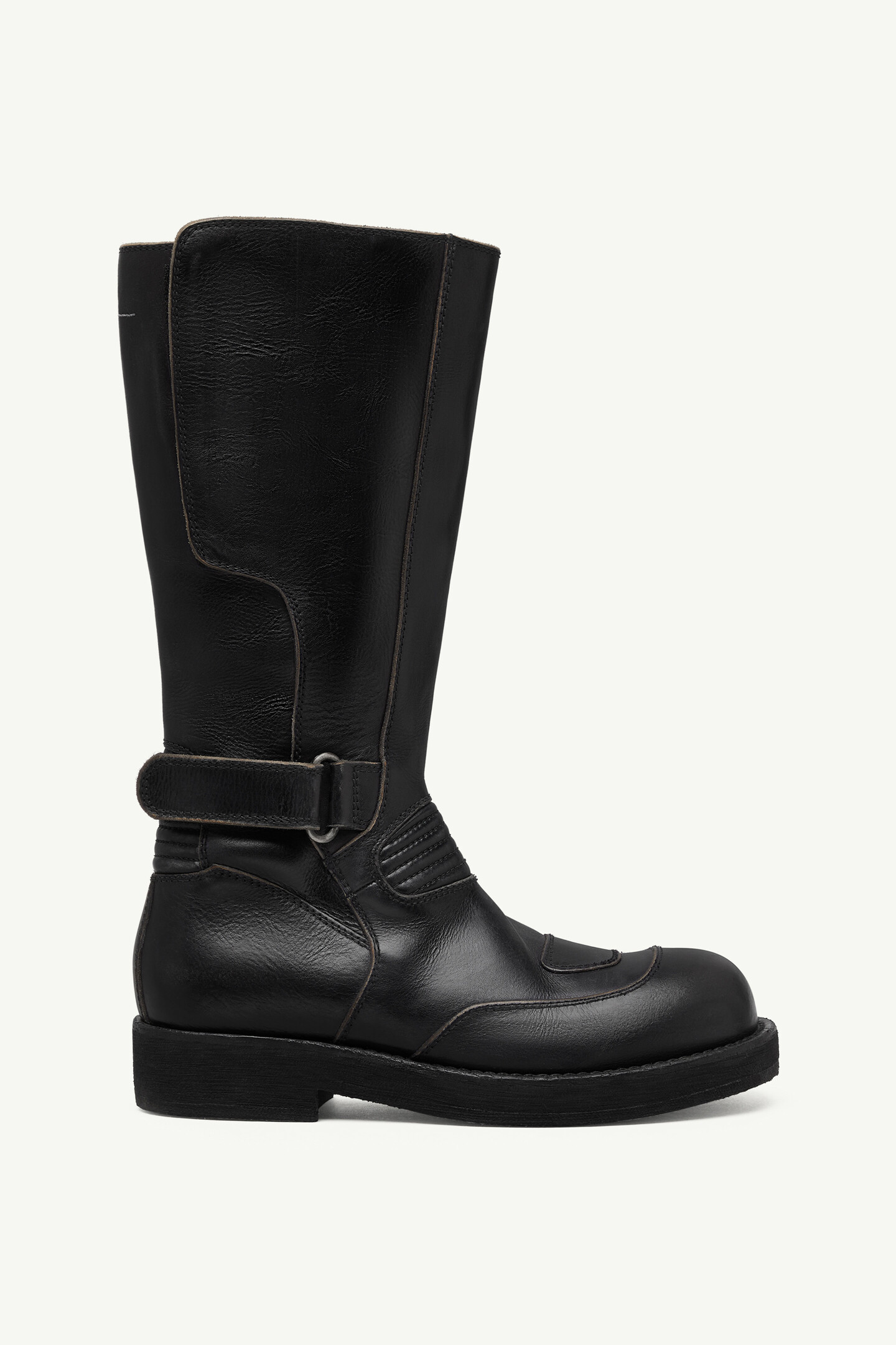 Men's Calf Leather Biker Boots | MM6