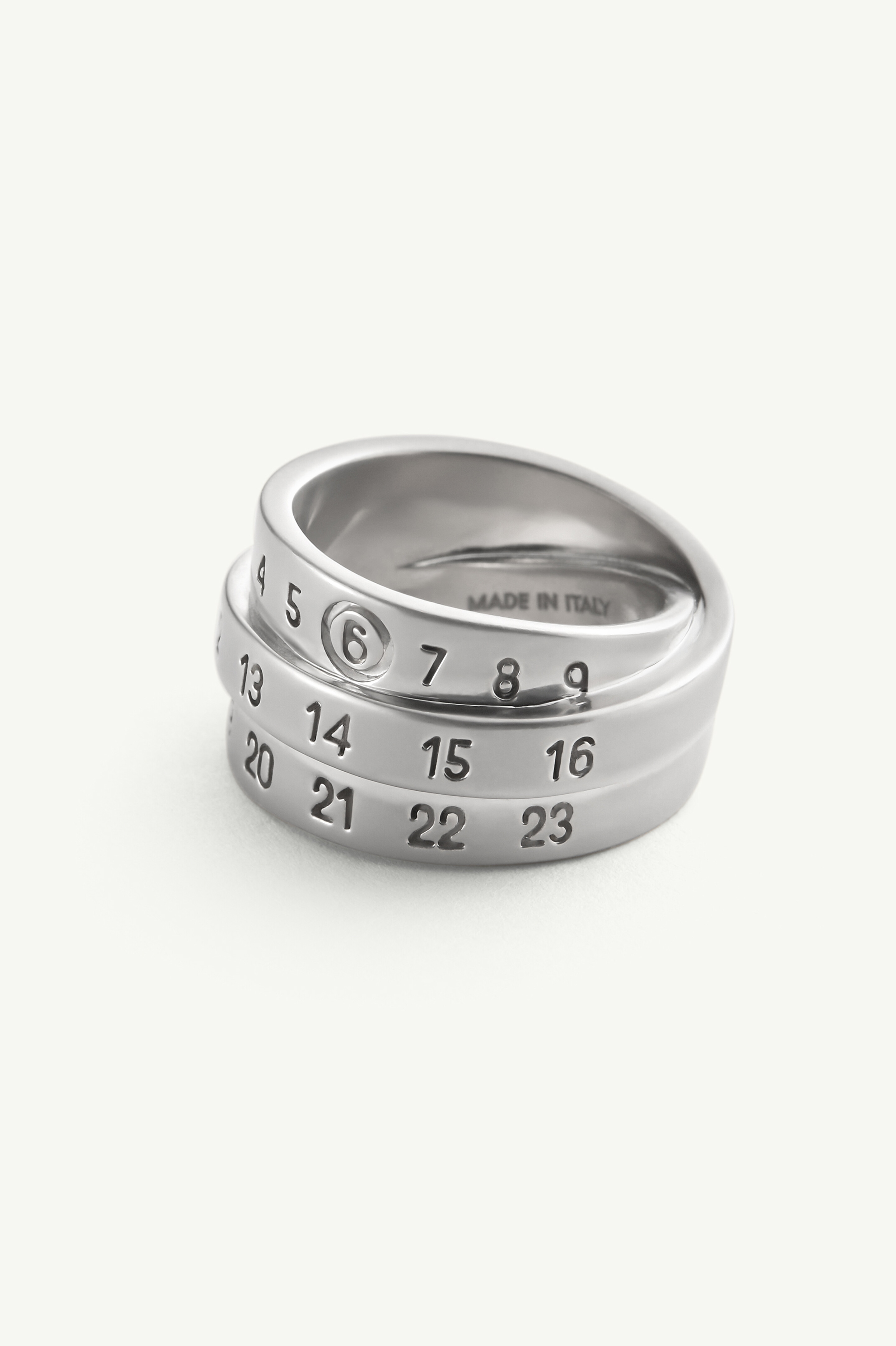 Triple logo ring