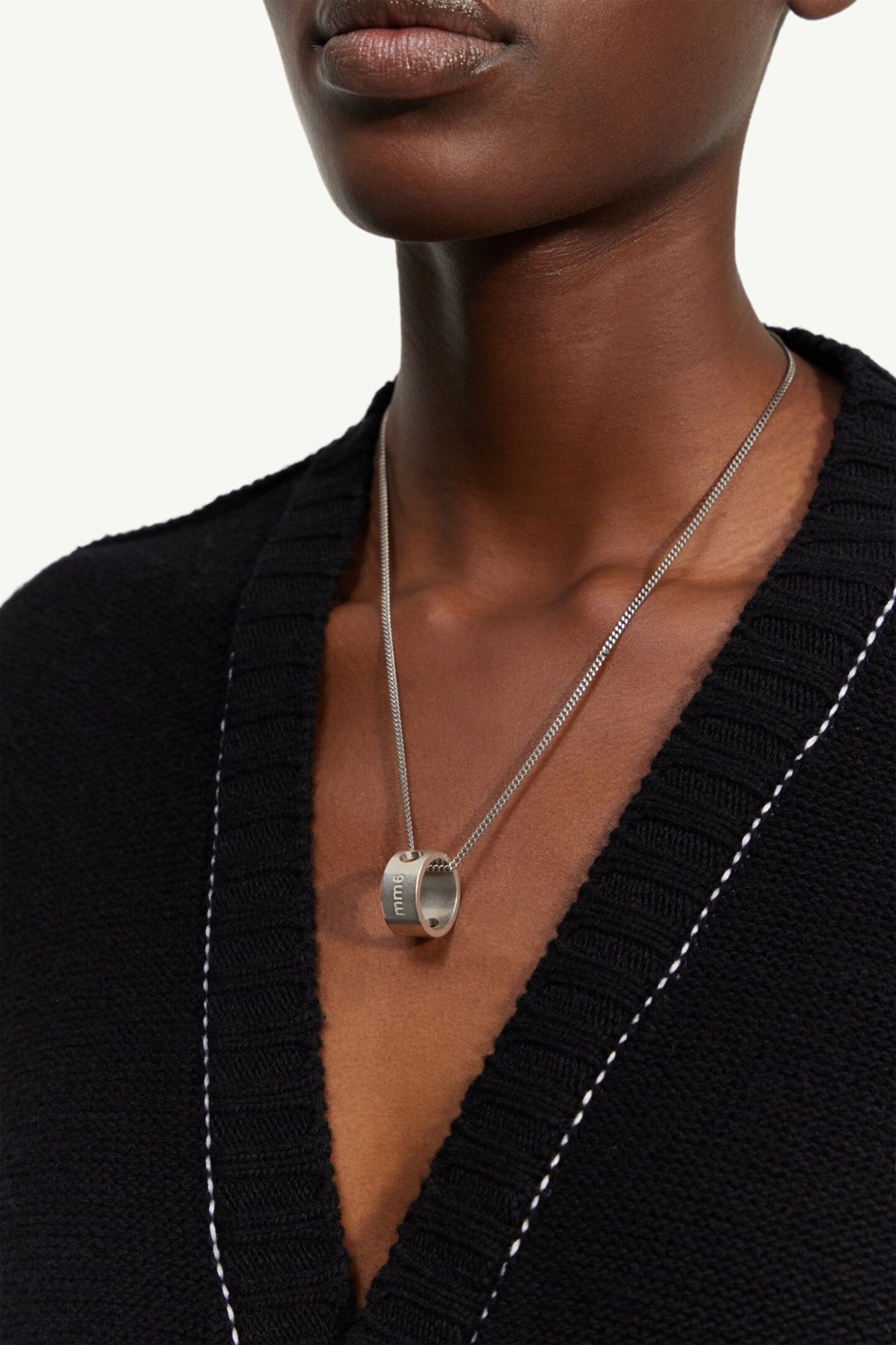 Ring necklace Gray | MM6 Official