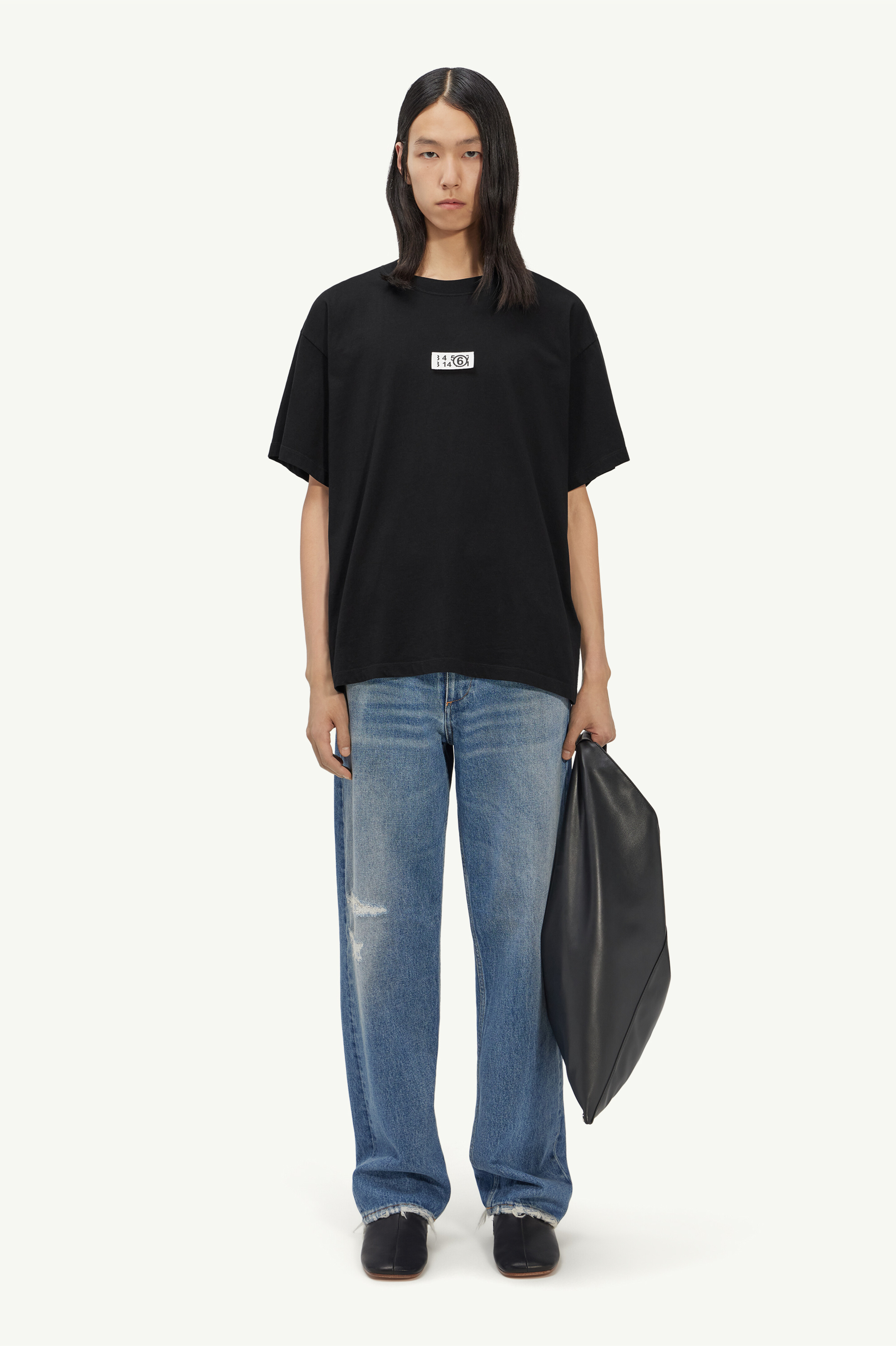 トップス MM6 Maison Margiela Oversize T-shirt Mm6 Maison Margiela - Girl's Oversize Crop T-Shirt
