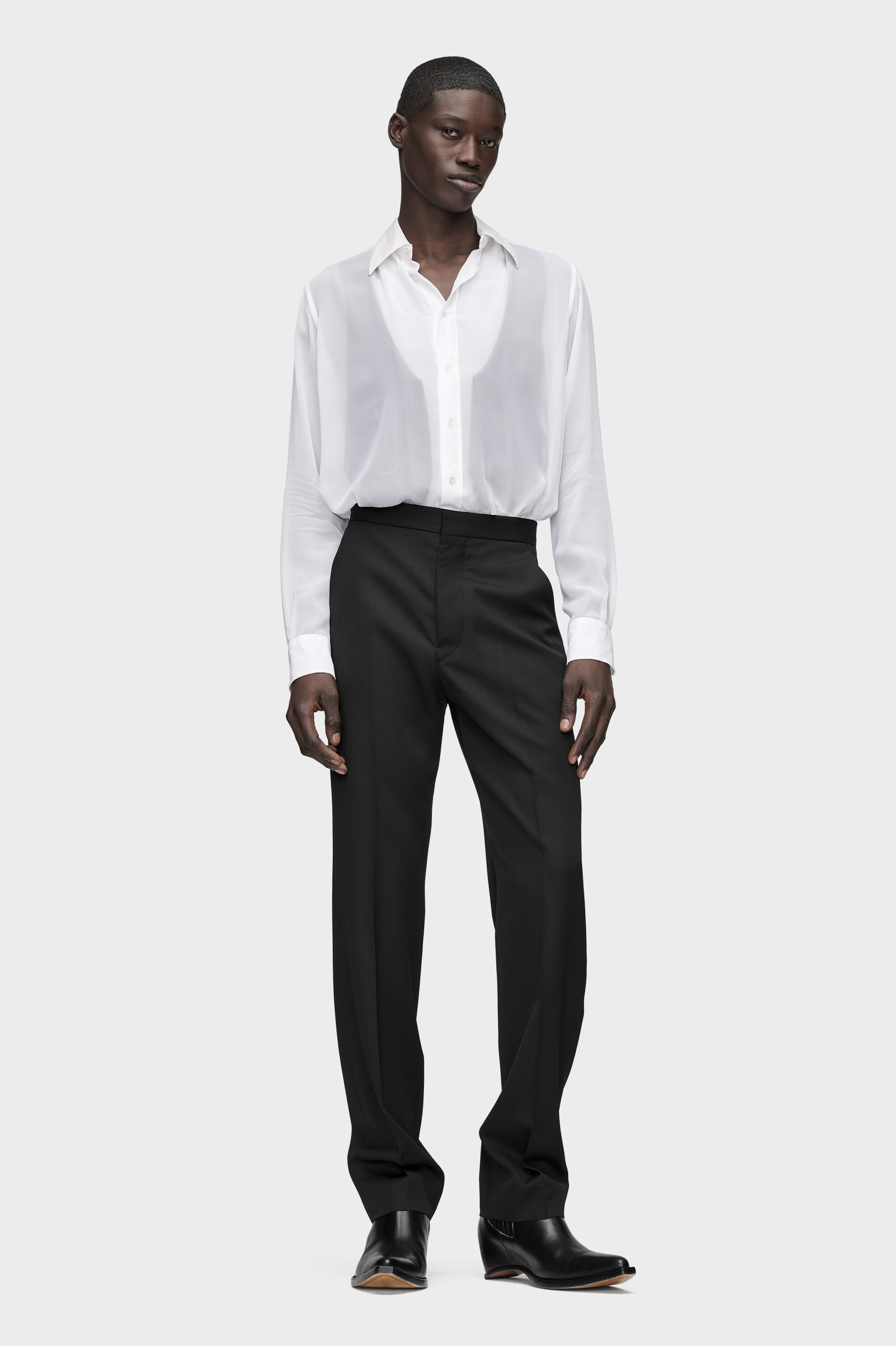 ウール トラウザーズ ブラック | Maison Margiela 公式