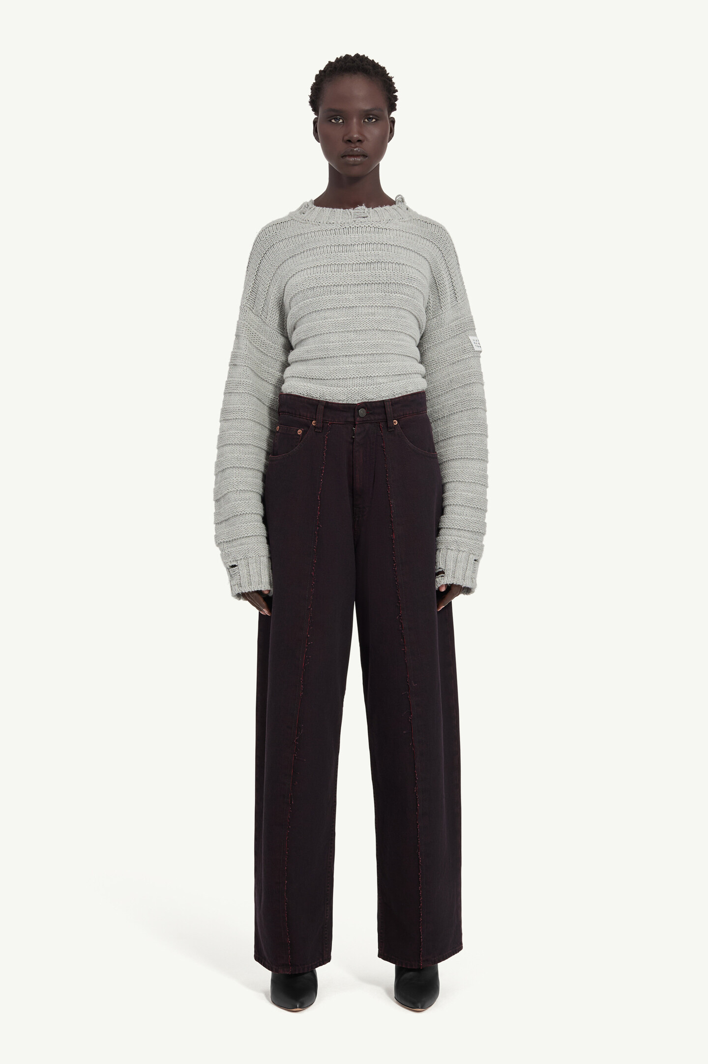Red Wide-leg jeans | MM6 Official