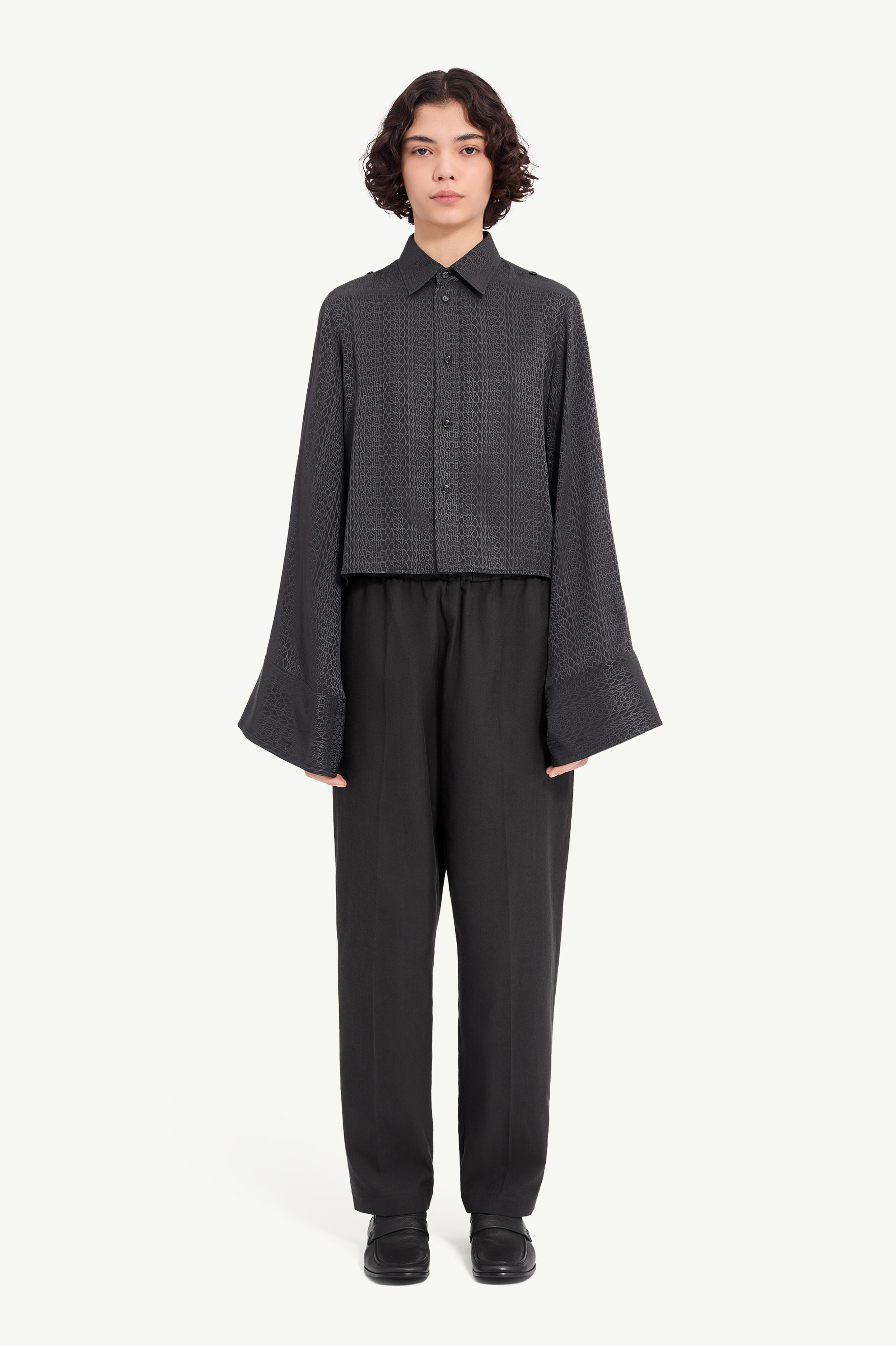 Maison Margiela ビスコース ブレンド ジャカードシャツ