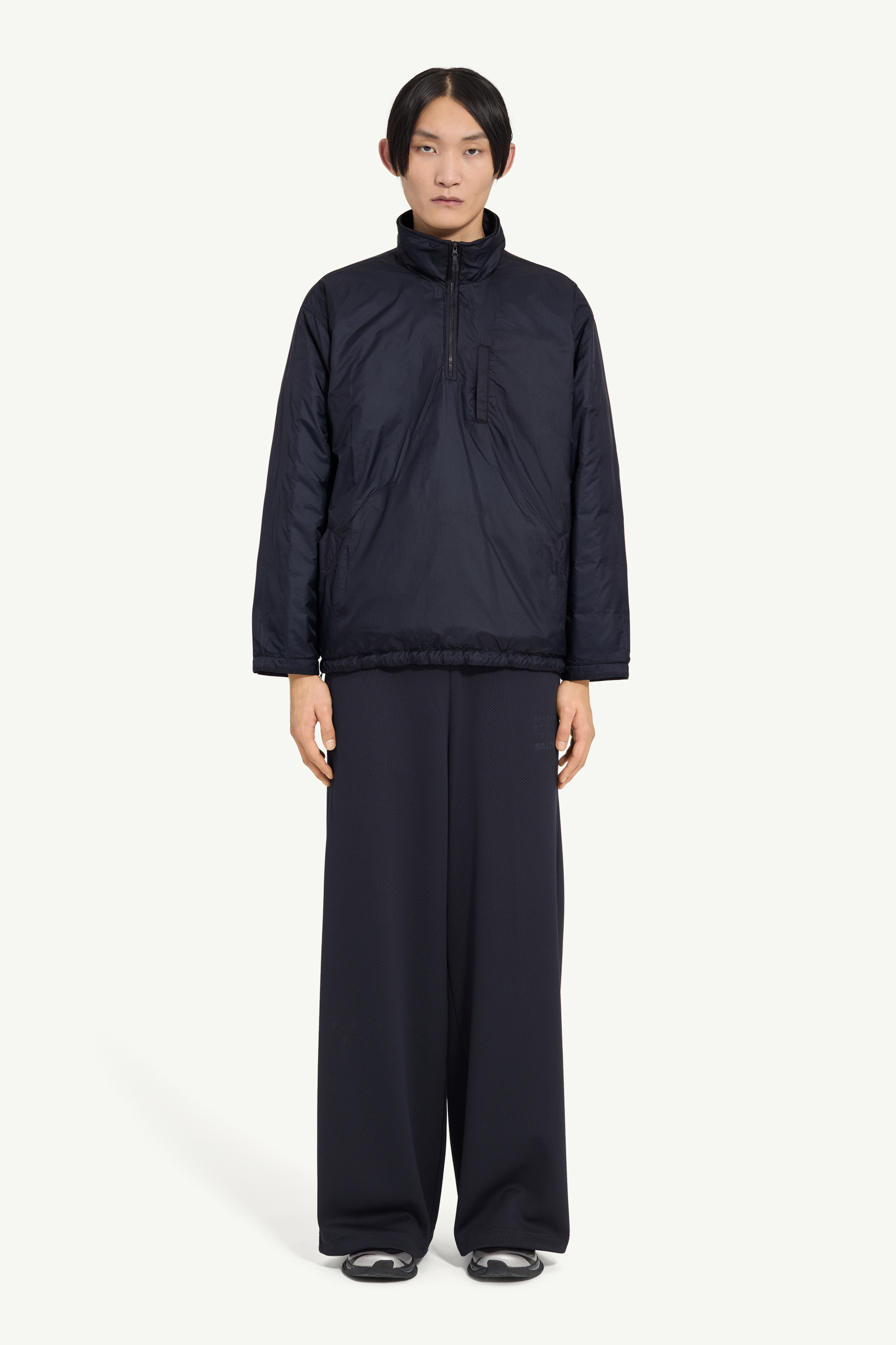 Black MM6 x Salomon insulated half zip pullover | MM6 Official