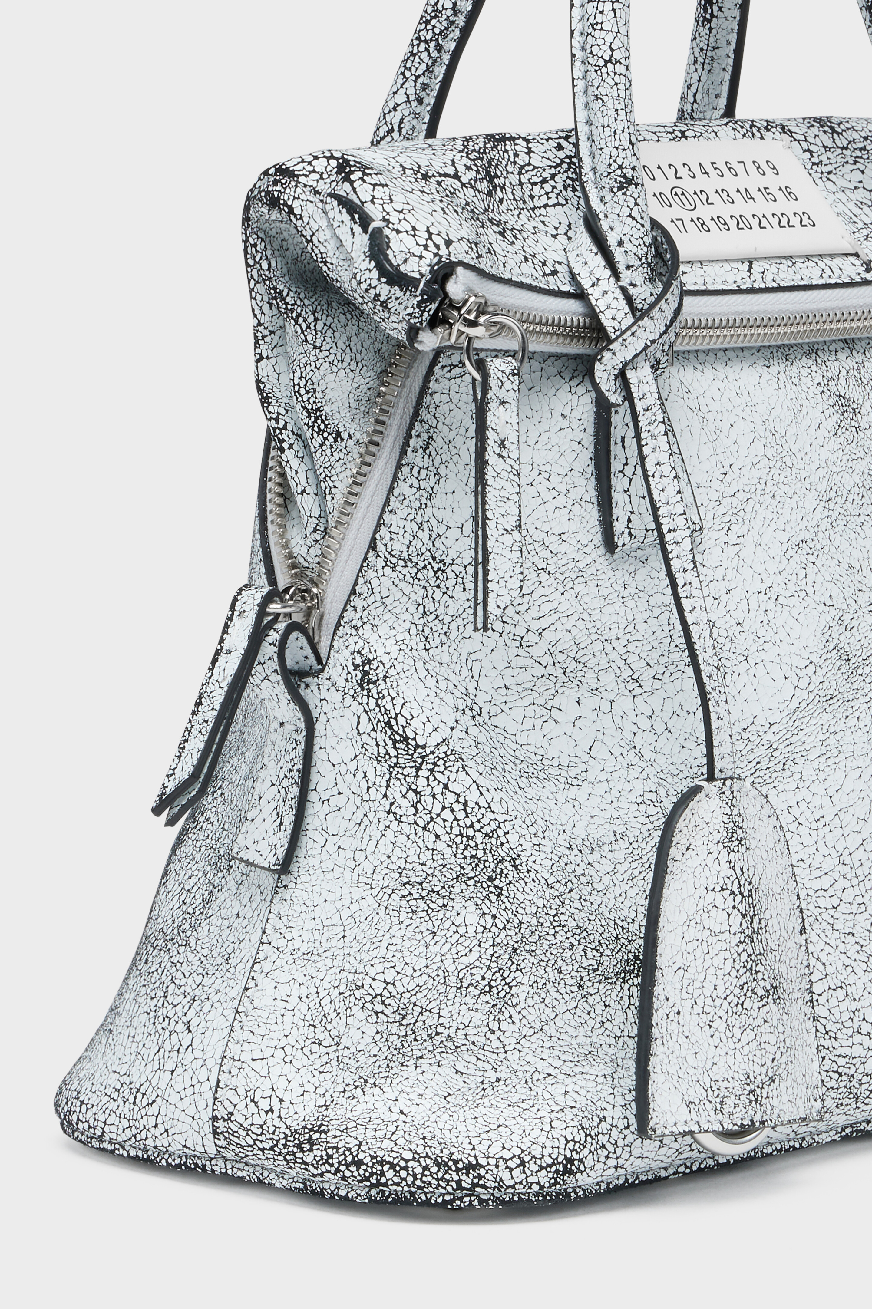 White Leather 5AC Crossbody Bag Loved To Death Mini