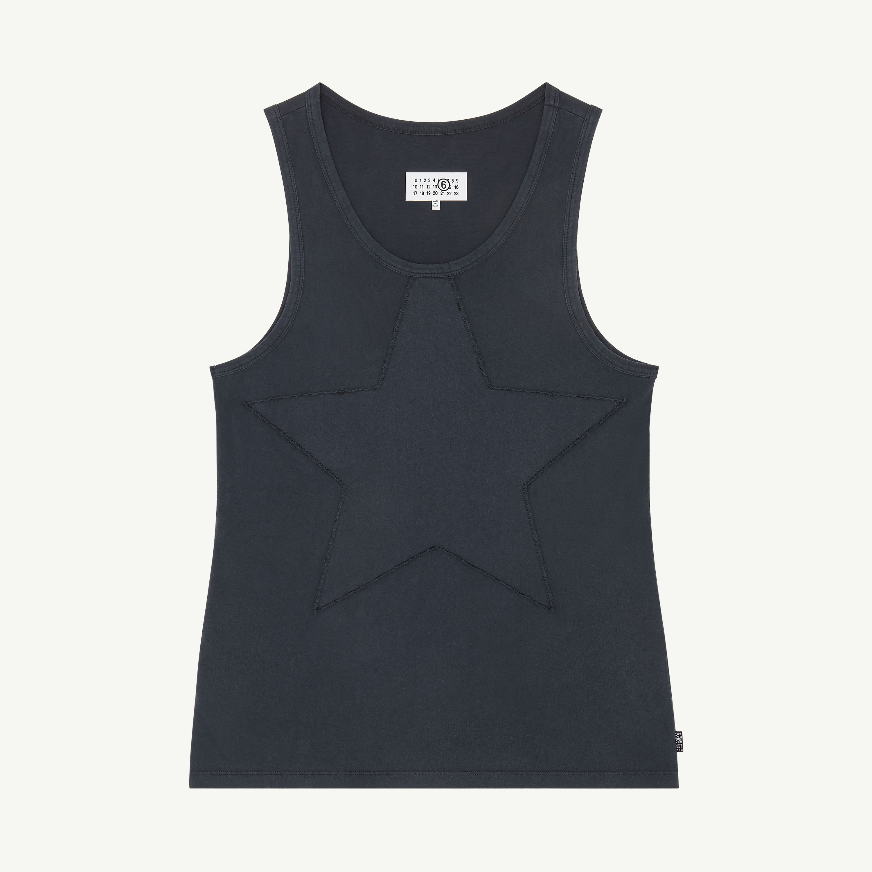 Sleeveless tank top Black | MM6 Official