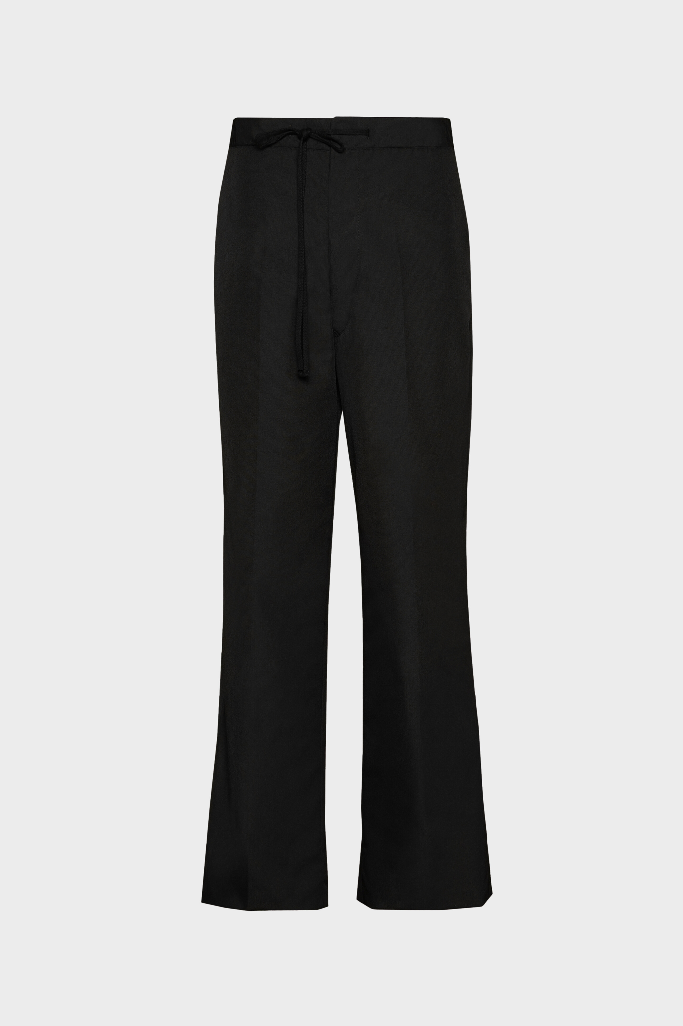 Black Oversized Waist Tie Trousers | Maison Margiela