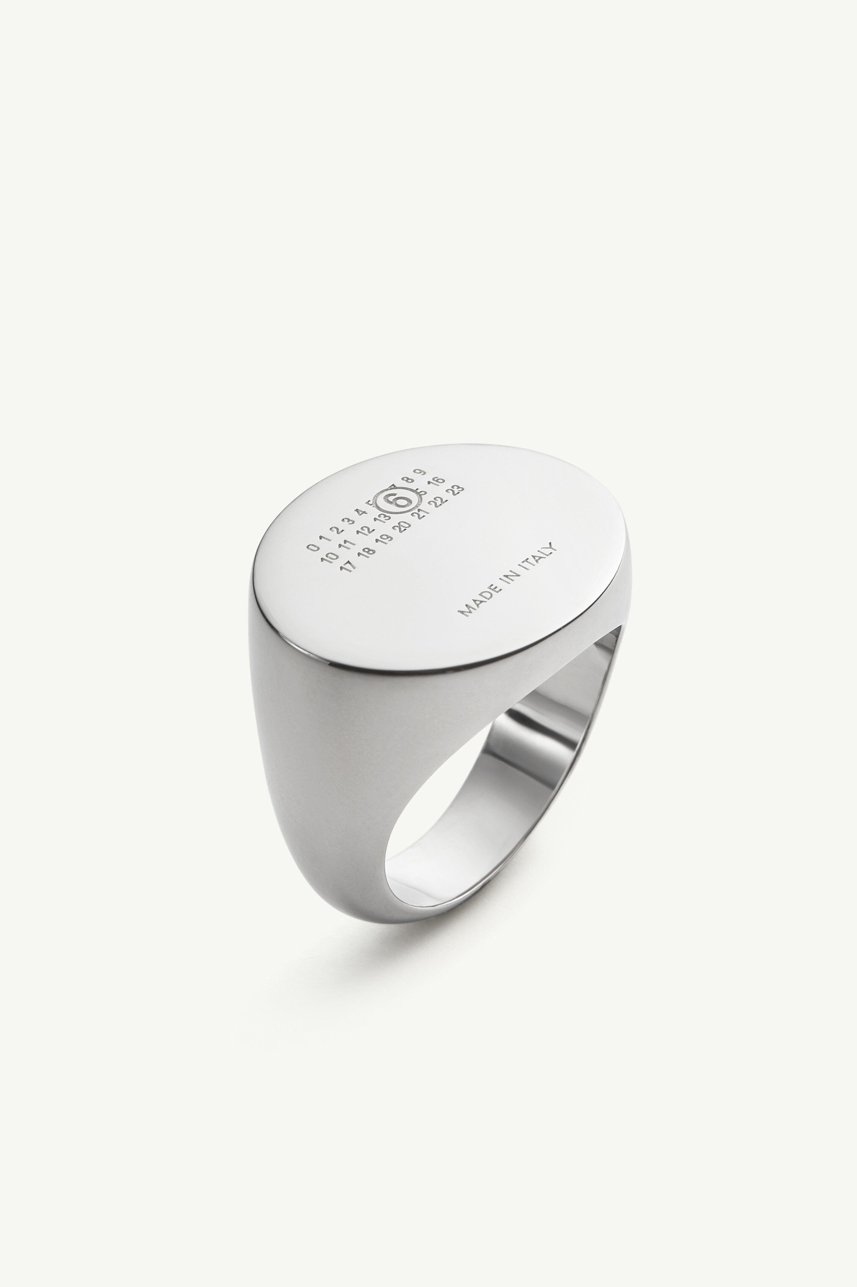 Gray Numeric oval ring | MM6 Official