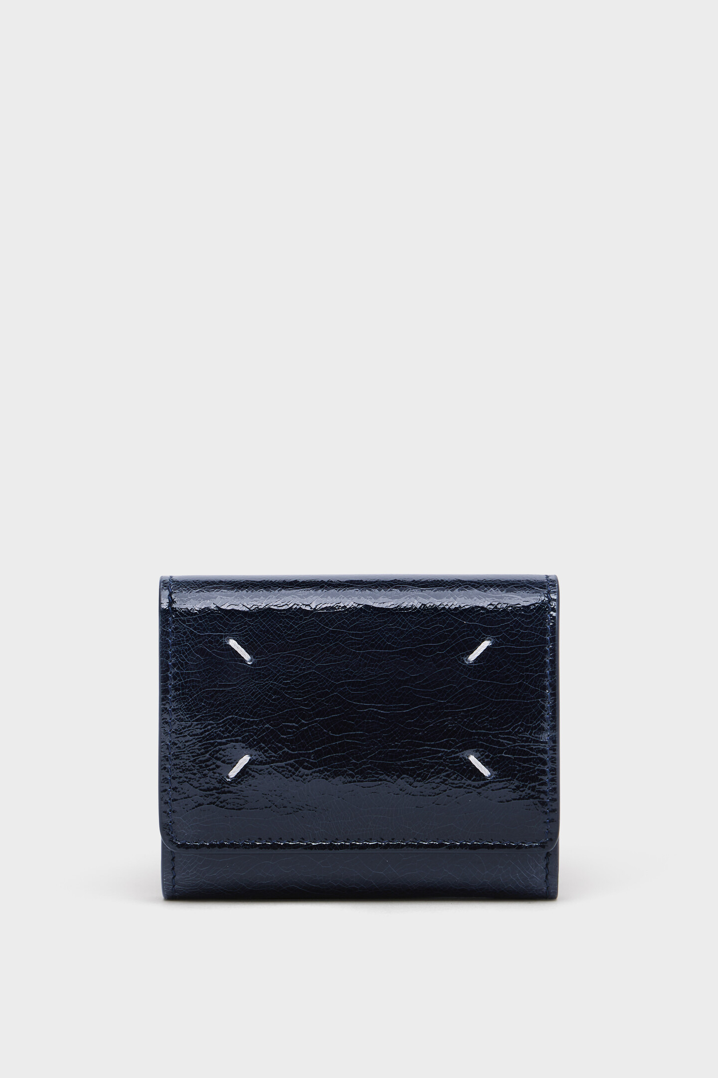 Navy Blue Four Stitches Wallet | Maison Margiela Official