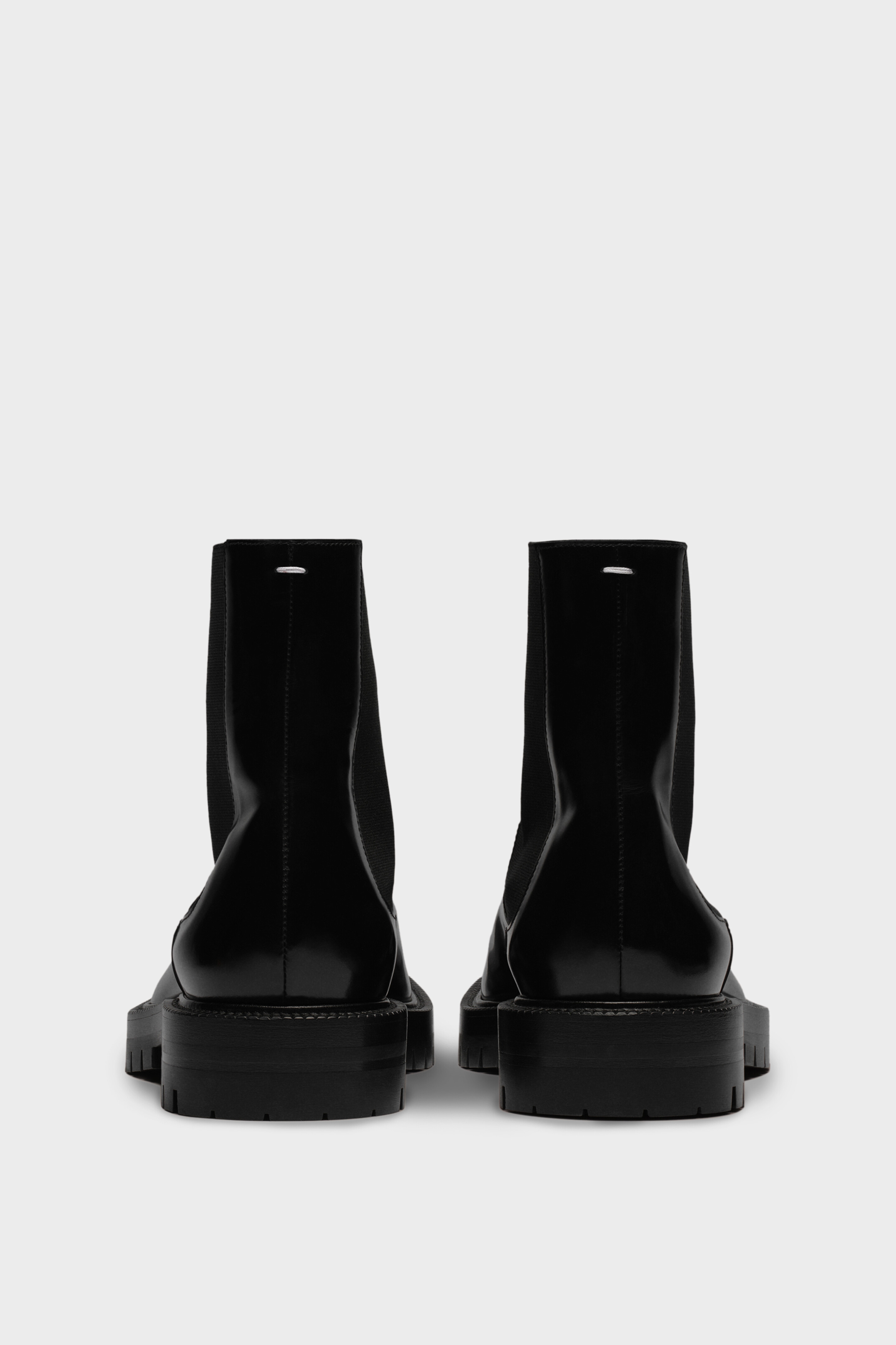 Men's Black Leather Tabi Chelsea Boot | Maison Margiela