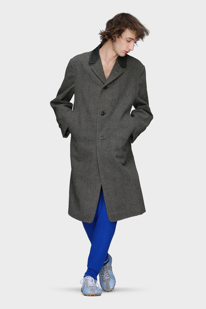 Men's Gray Wool Coat | Maison Margiela