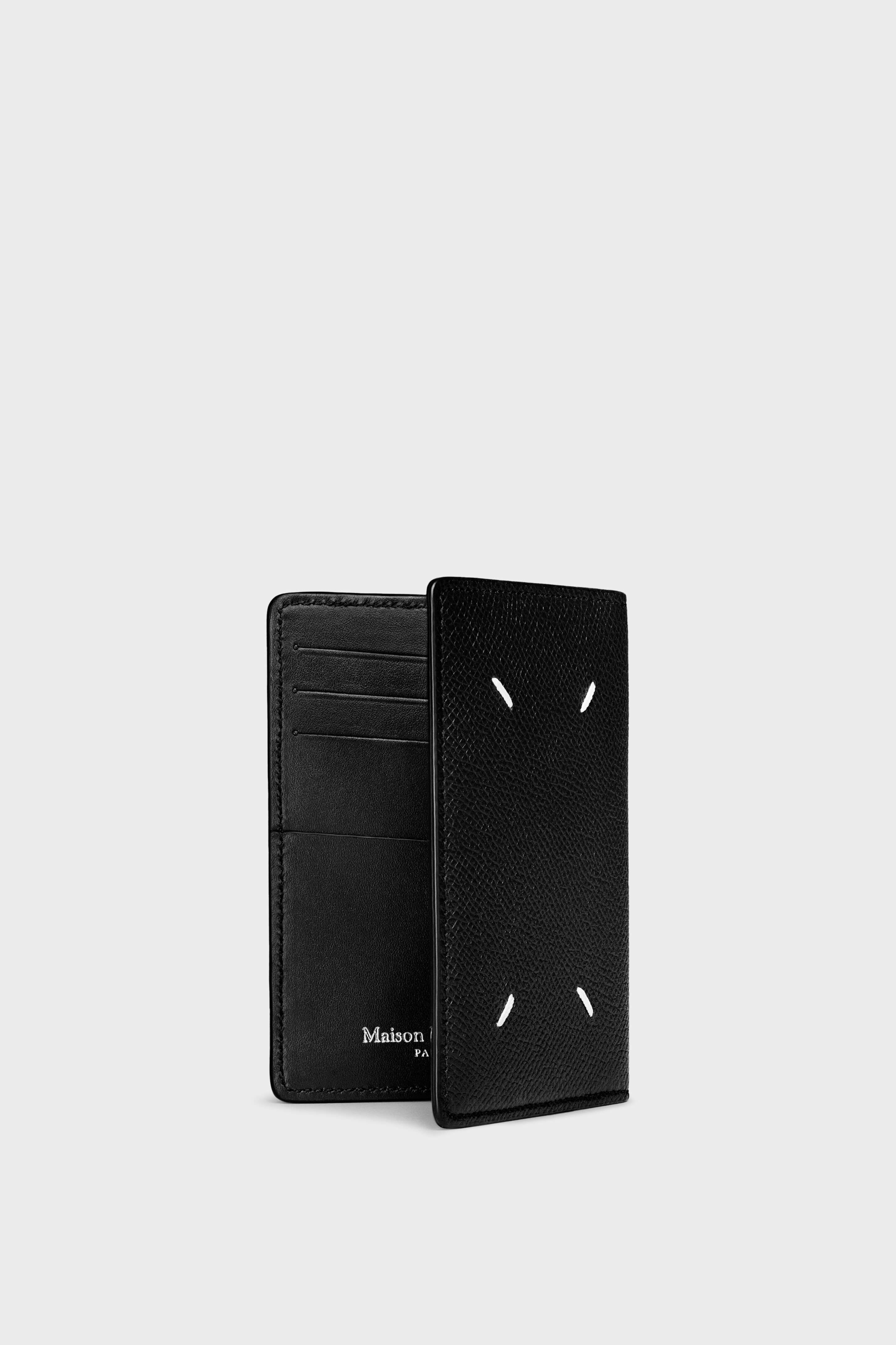 Black Leather Card Holder | Maison Margiela