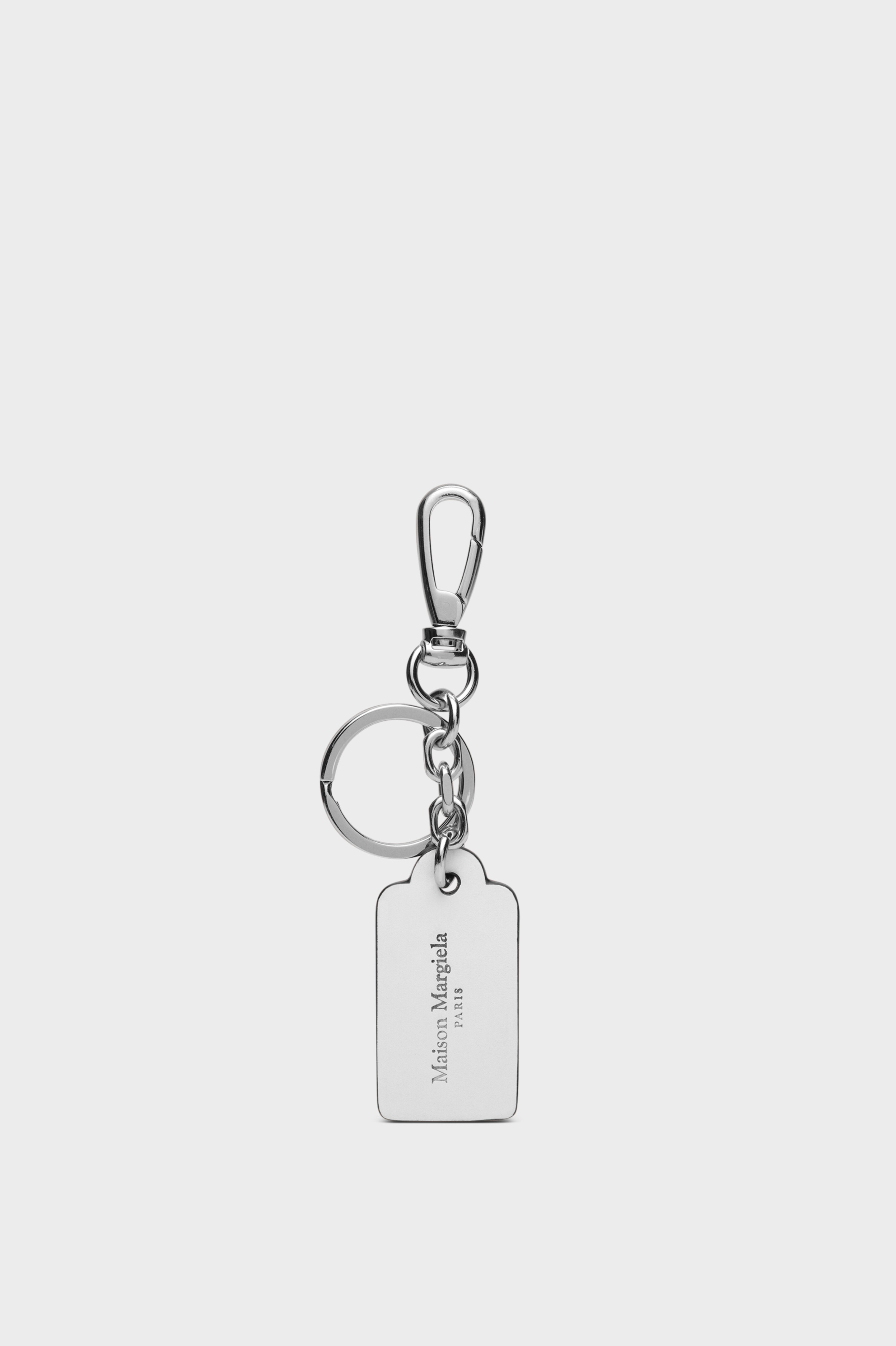 White Calf Leather Keyring with Hook | Maison Margiela
