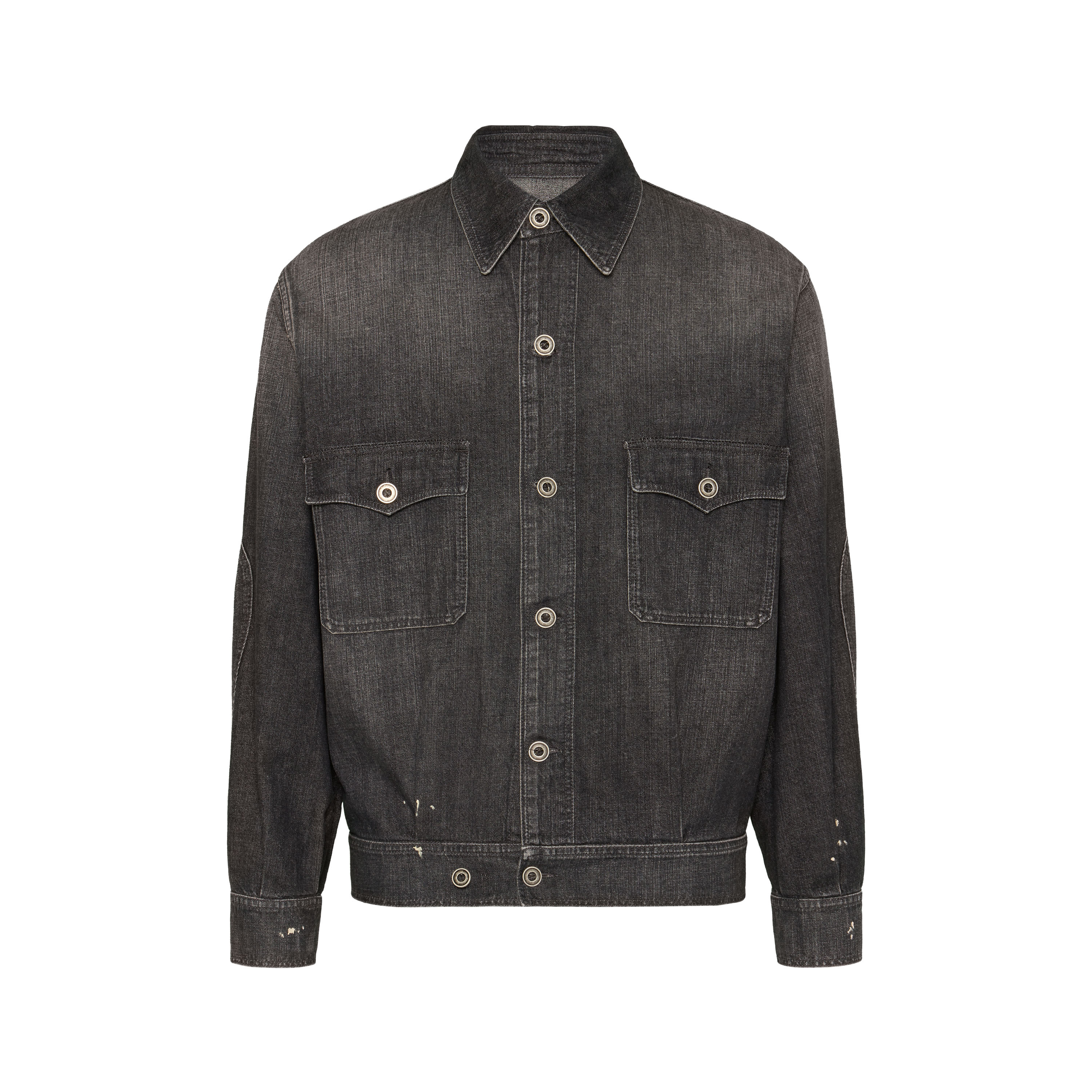 Distressed denim jacket