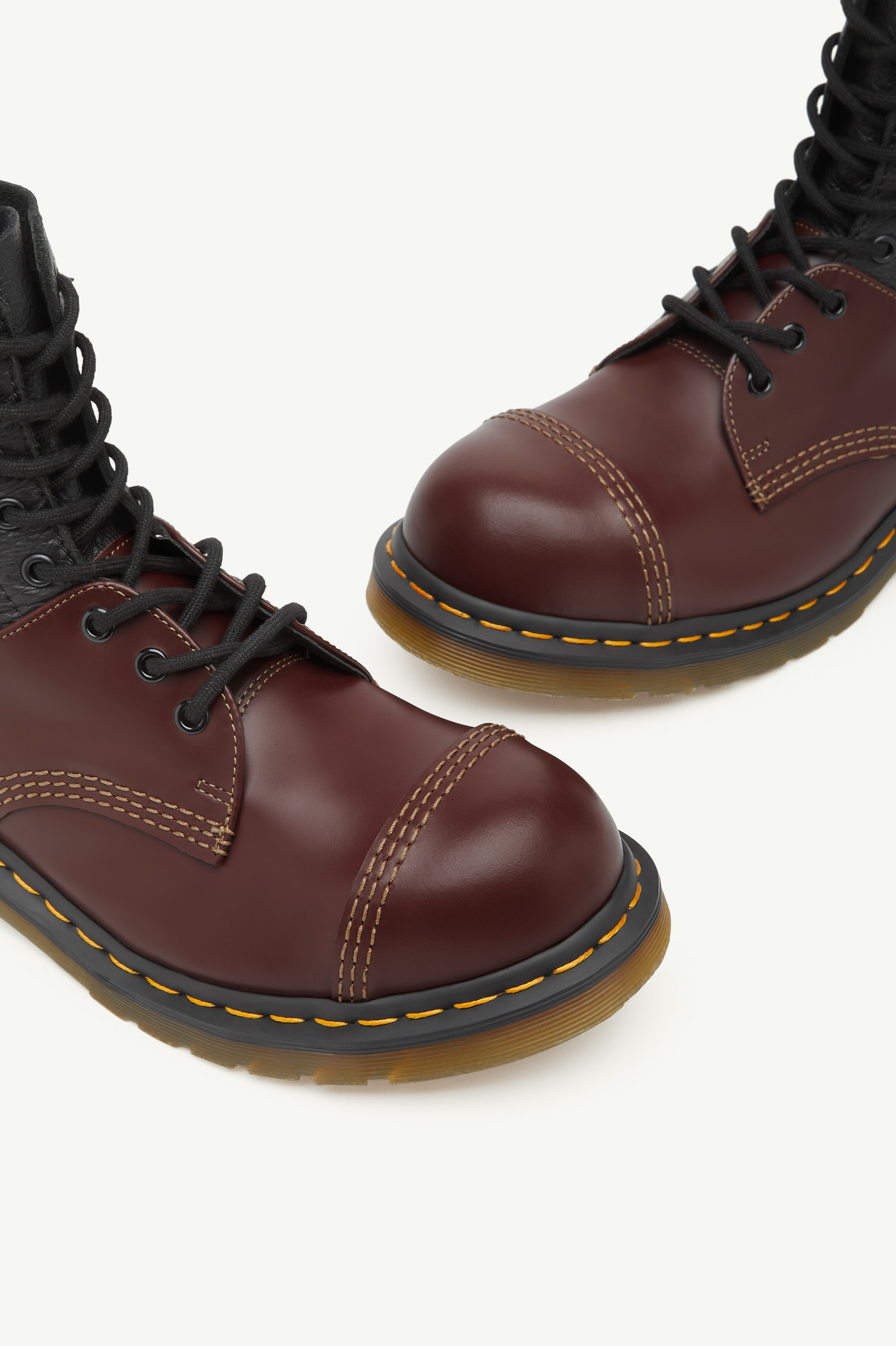 Black & Red Men's Combat Boot - MM6 x Dr. Martens | Maison