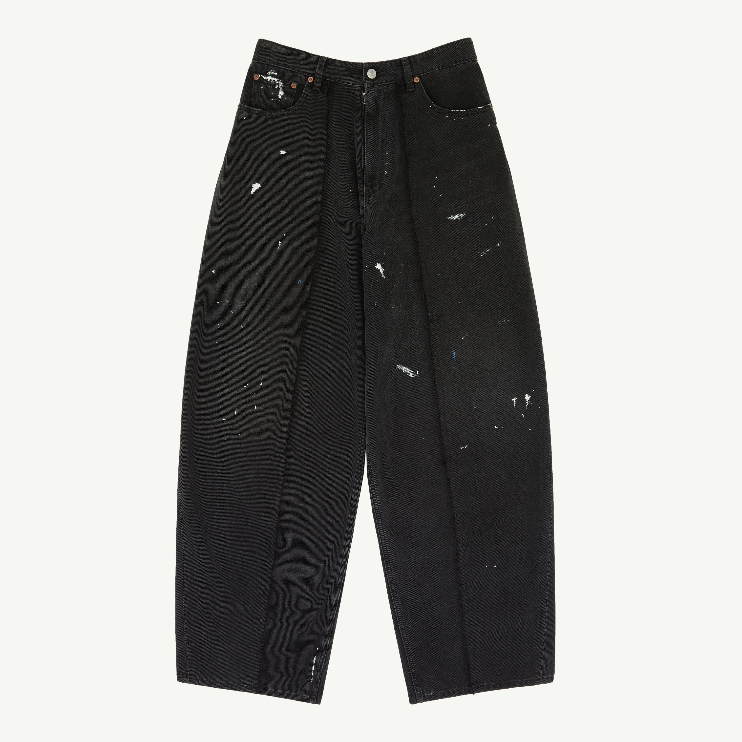 Black Wide-leg jeans | MM6 Official