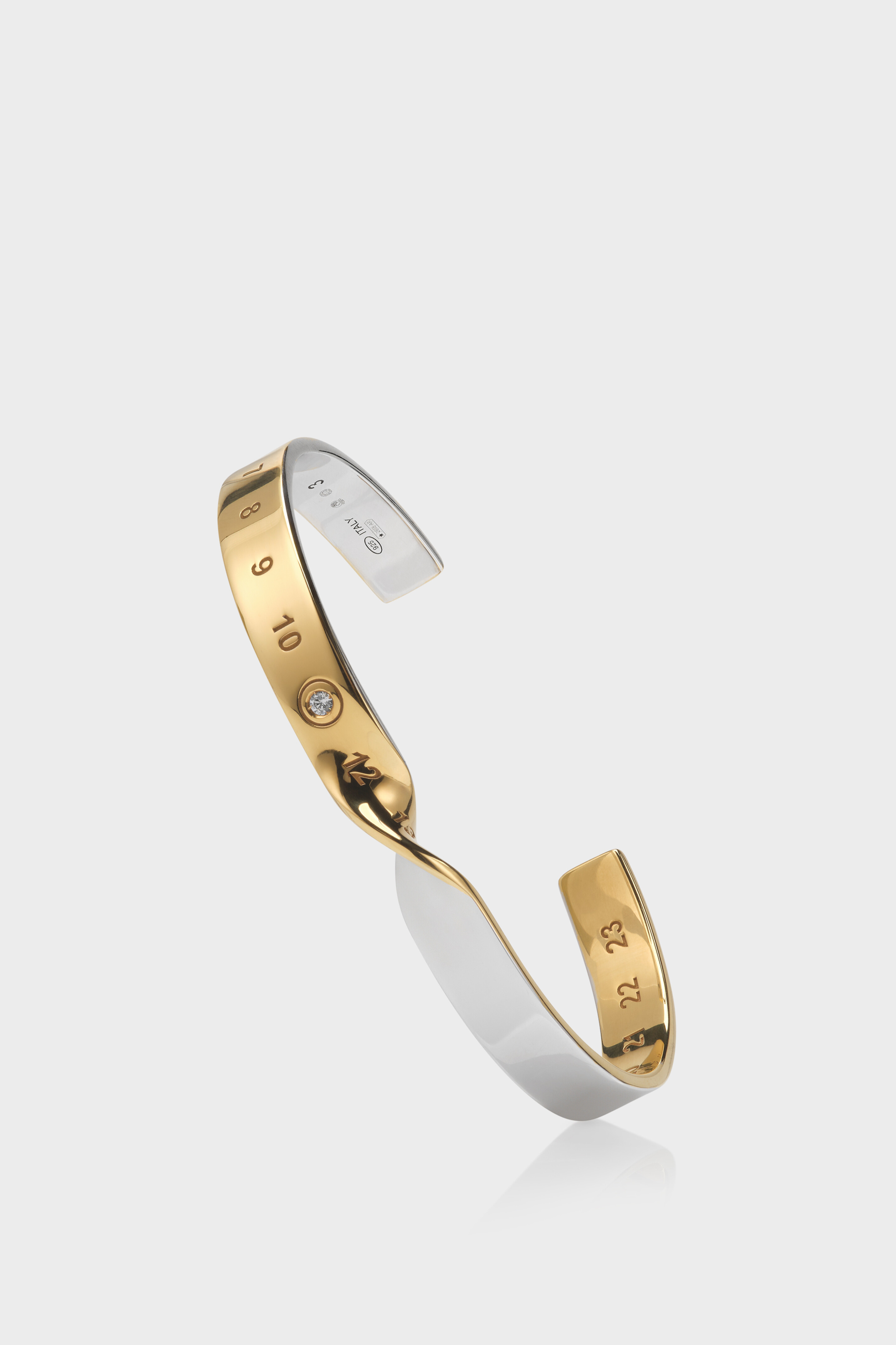 Bracciale rigido Numericl con diamante