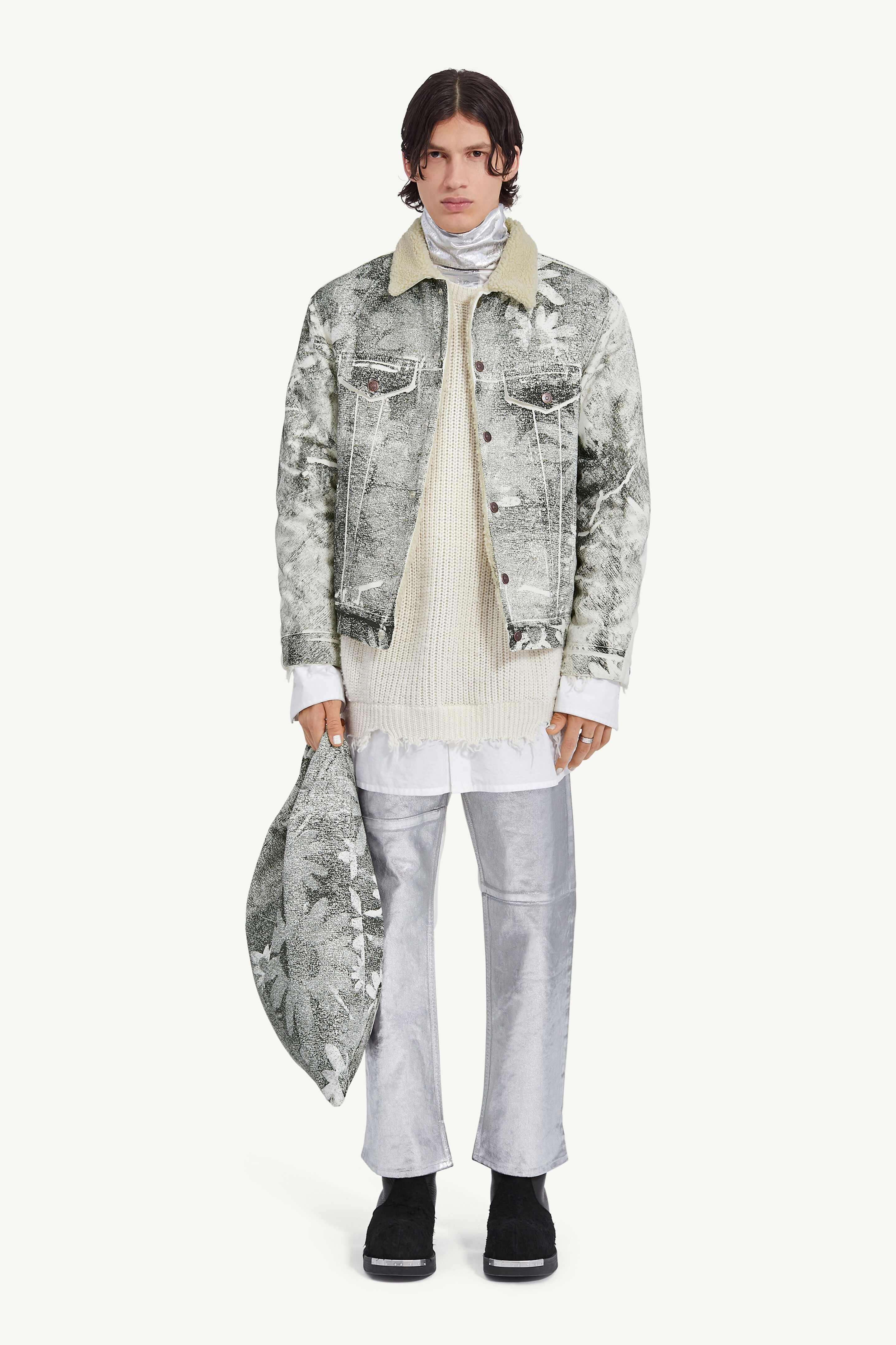 Print denim jacket