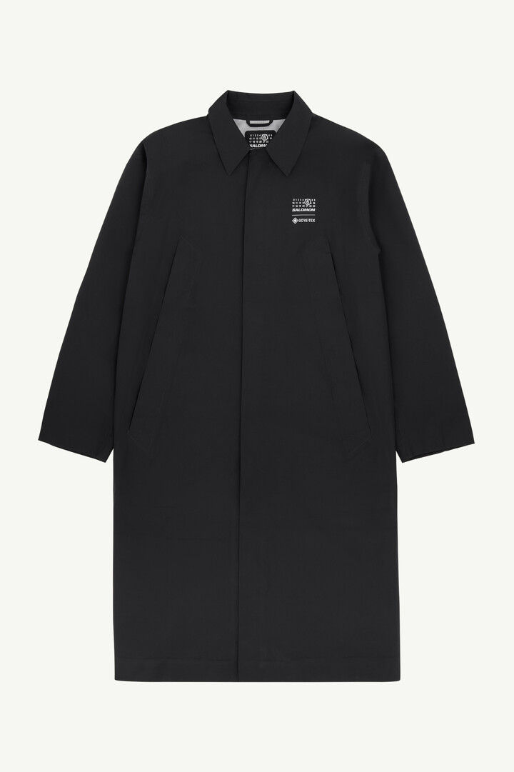 MM6 x SALOMON GORE-TEX ブラックジャケット MM6 Maison Margiela X Salomon x Salomon GORE-TEX ウインド