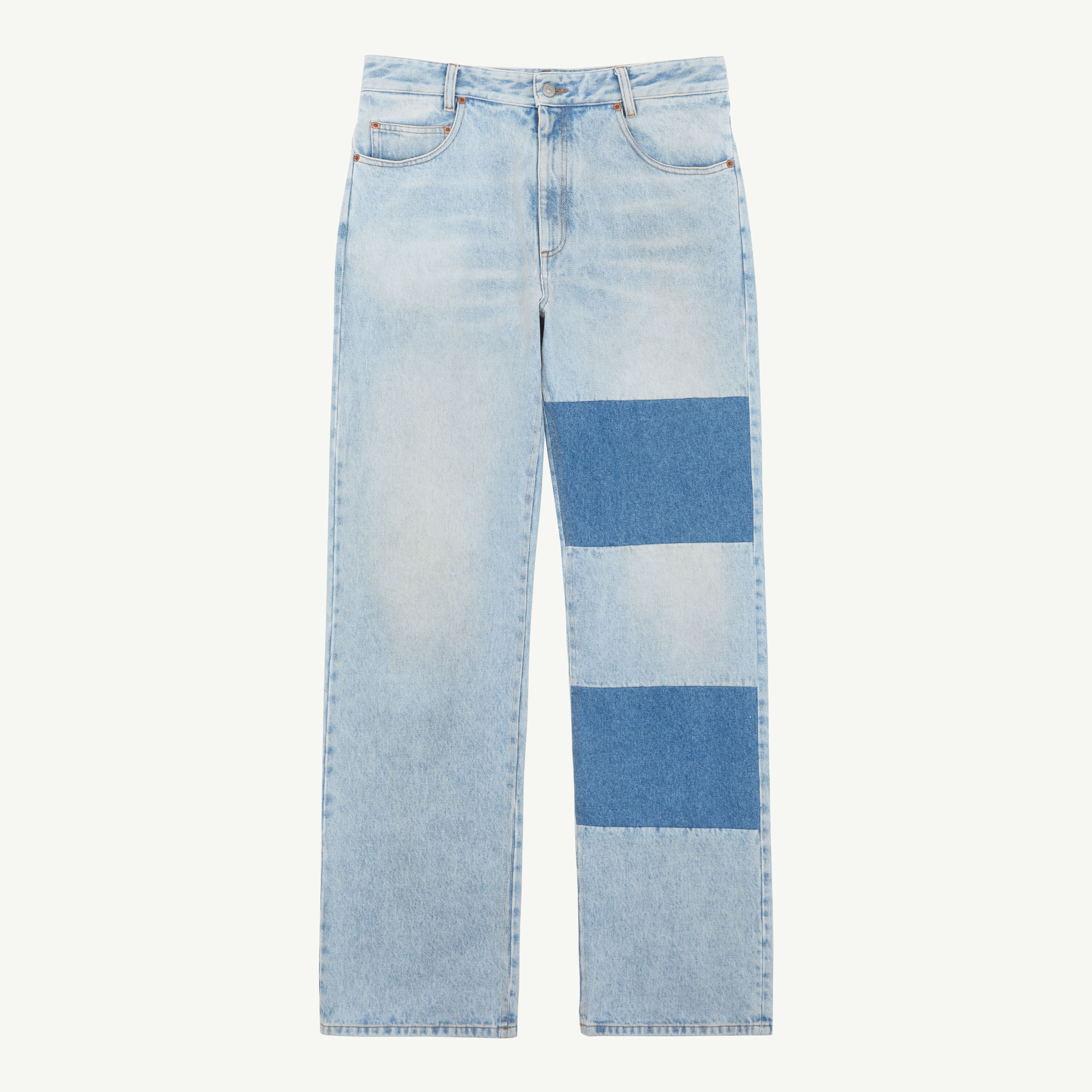 MM6 メゾンマルジェラ デニム パッチワーク柄 パッチワーク ジーンズ