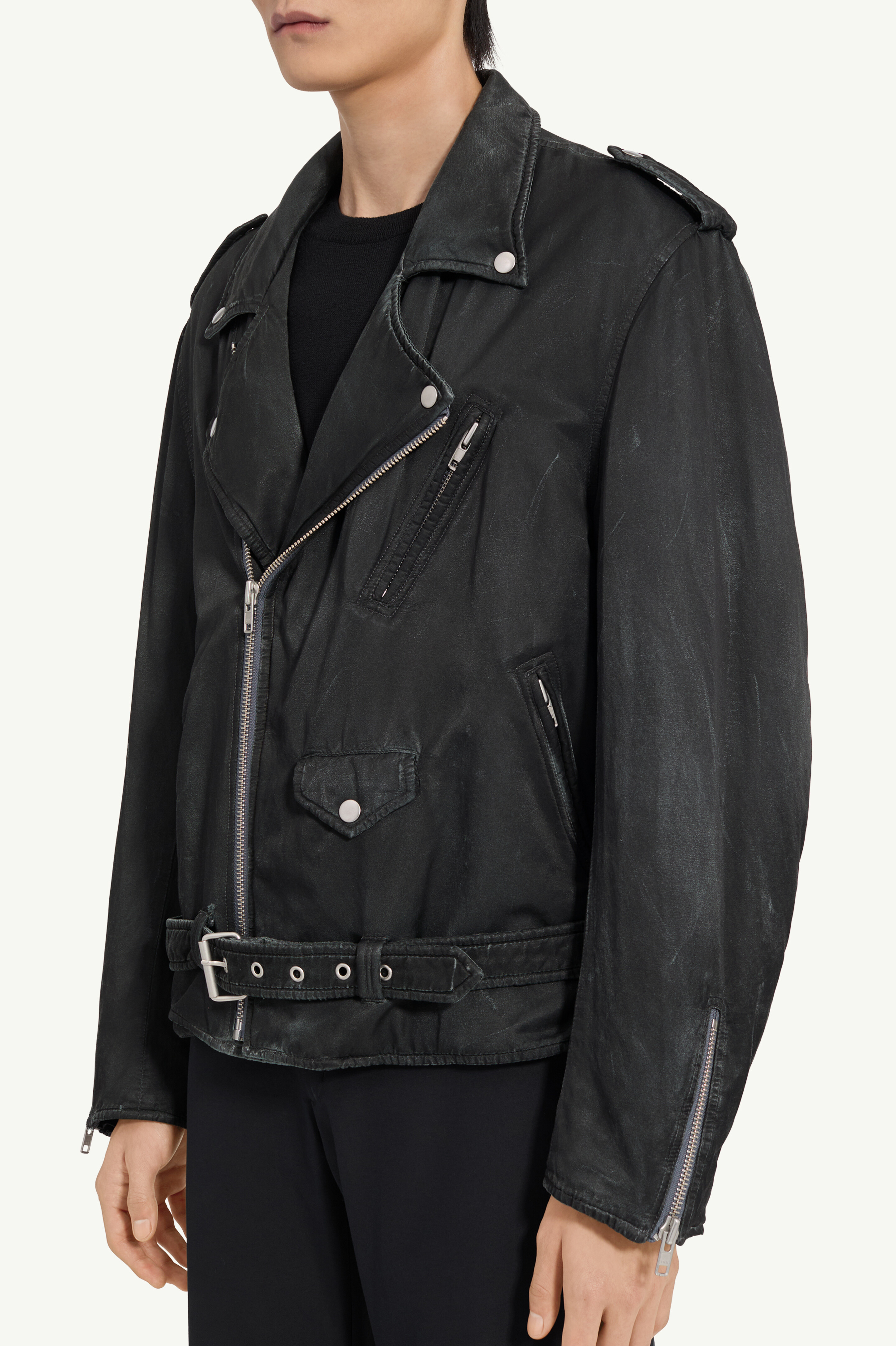 Men's Cotton-Viscose Biker Jacket | MM6