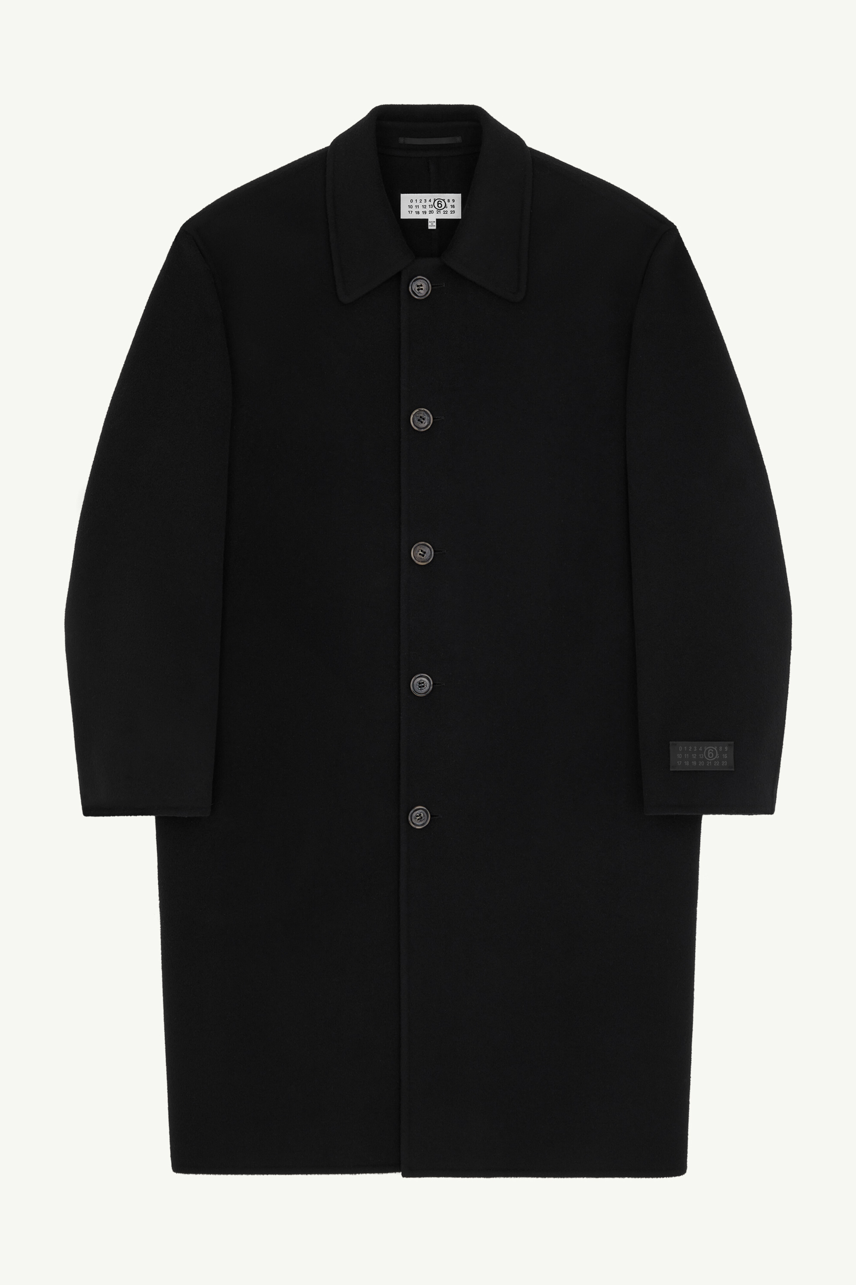 Black Wool coat | MM6 Official